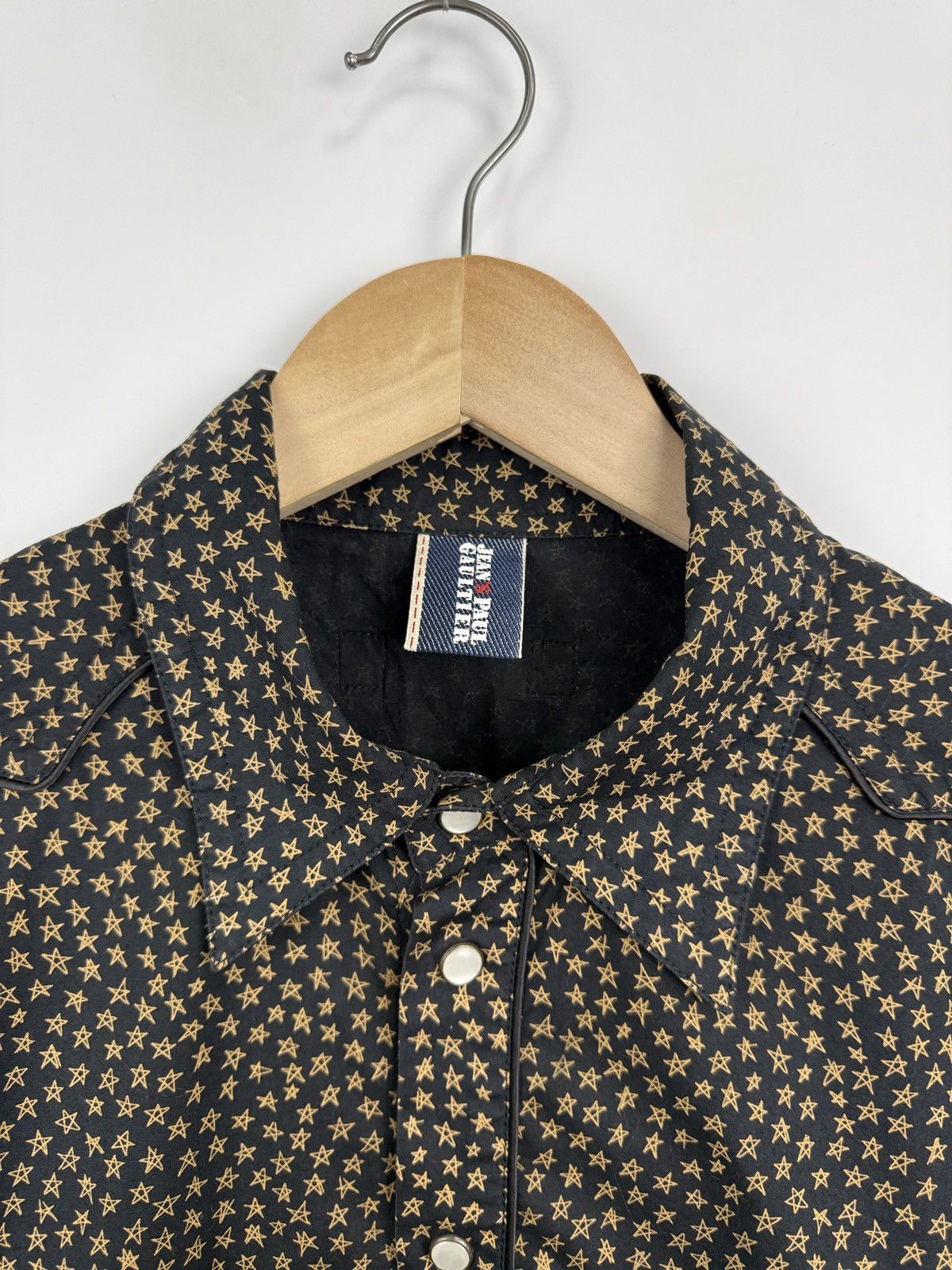 Jean Paul Gaultier 🇫🇷 Vintage 90s Jean Paul Gaultier Star Print Archive Shirt Size US M / EU 48-50 / 2 - 4 Thumbnail