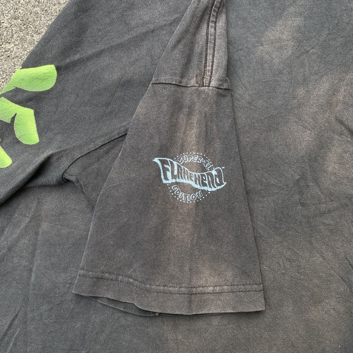 JNCO Vintage Sun Faded Thrashed Jnco Flamehead Tee Jeans Baggy Size US L / EU 52-54 / 3 - 4 Thumbnail