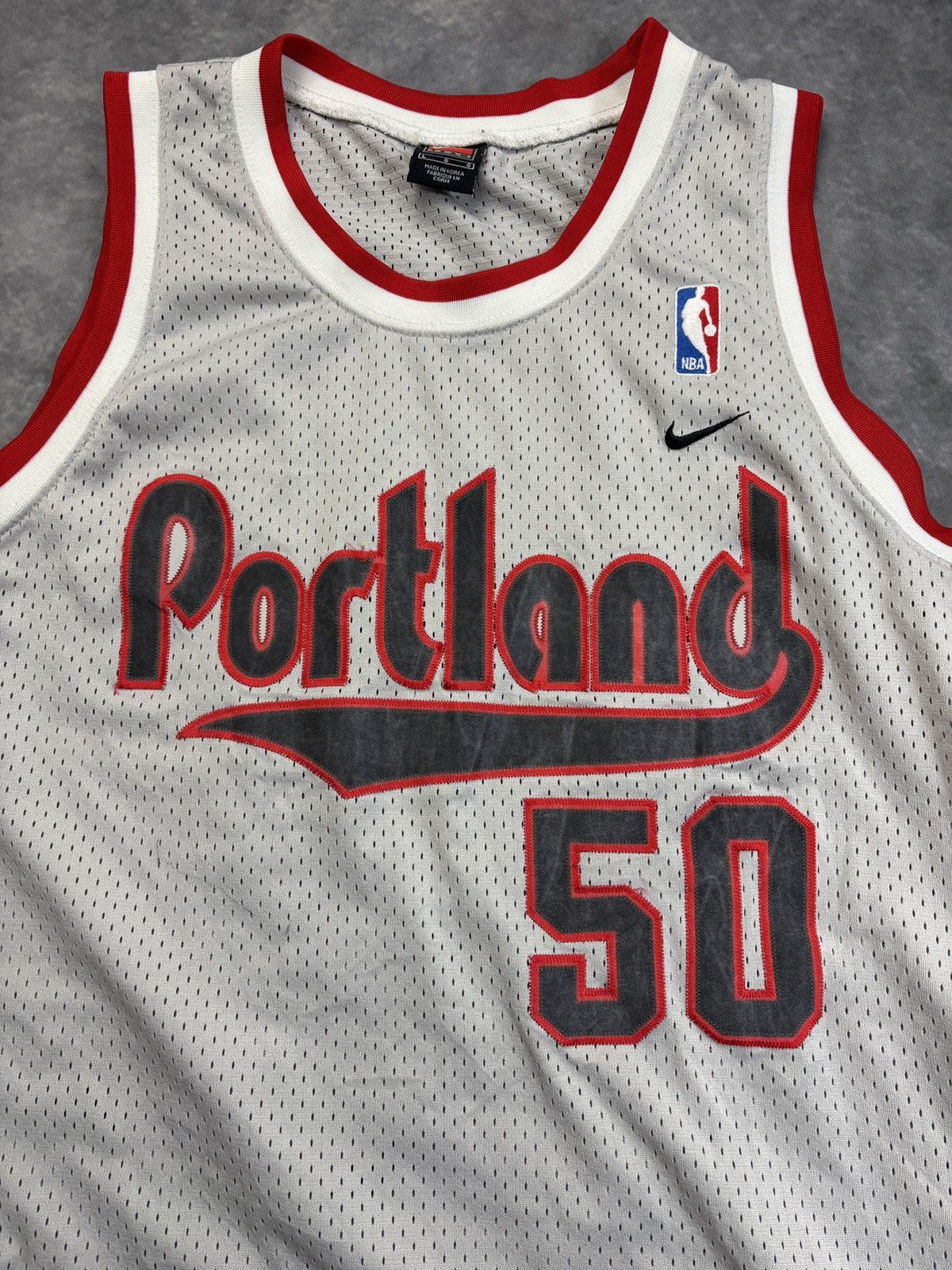 Nike Vintage Portland Trailblazers Jersey 2000s NBA Randolph Gray Size US L / EU 52-54 / 3 - 6 Thumbnail