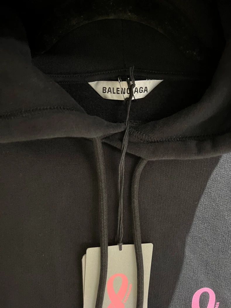 Balenciaga Balenciaga Black Pink Hoodie New with Tags Size XS Size US XS / EU 42 / 0 - 2 Thumbnail