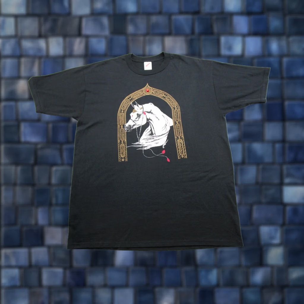 Jerzees VINTAGE Jerzees Horse Graphic T-Shirt Mens XL Black 90s Western Horse T-Shirt Men XL Black 90s Jerzees Size US XL / EU 56 / 4 - 1 Thumbnail