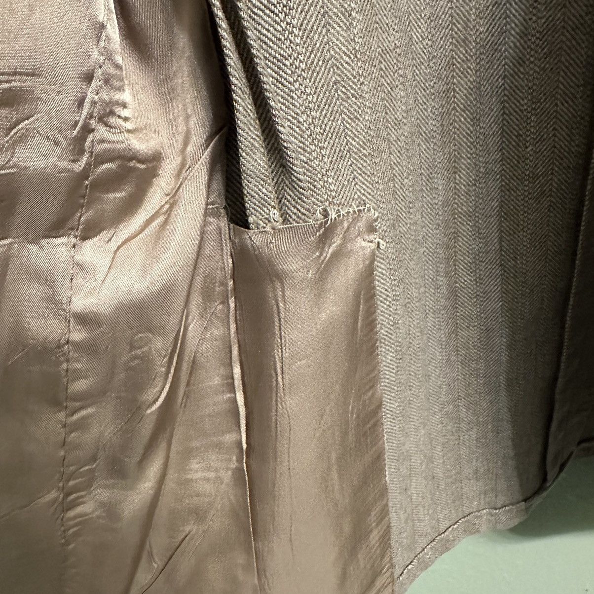 Other Vintage Johnny Carson Tan Herringbone Blazer Size 38R - 4 Thumbnail