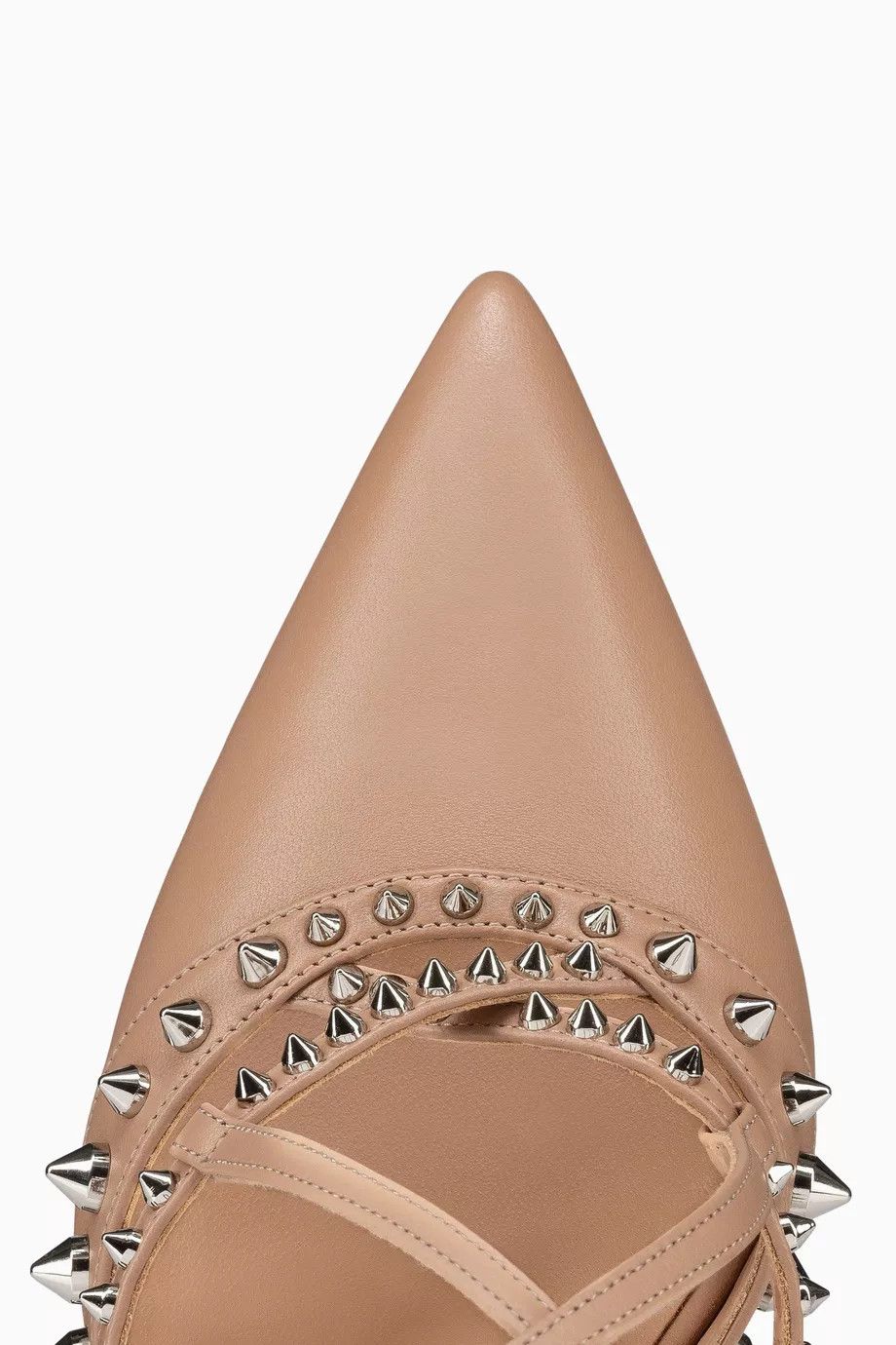 Christian Louboutin o1bcso1str0825 Tatooshka Spikes 100 Pumps in Beige Size US 6 / IT 36 - 4 Thumbnail