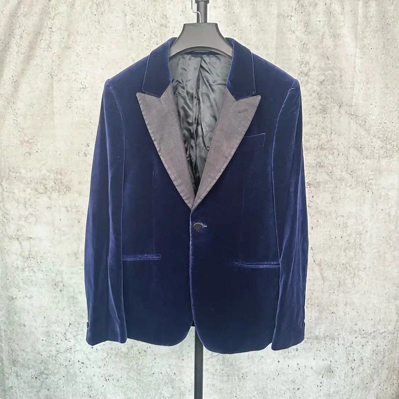 Alexander McQueen Alexander McQueen Navy Wool Long Coat 0089 Size US S / EU 44-46 / 1 - 1 Thumbnail