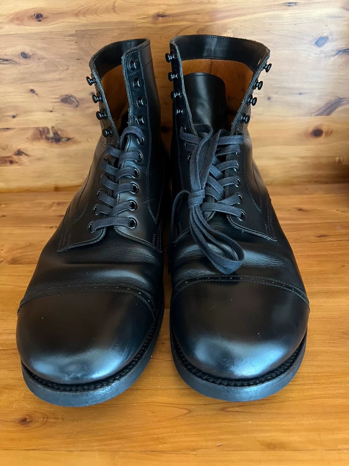 BLACK SIGN BLACK SIGN Army Mid Cut Paratrooper Boots Size US 8.5 / EU 41-42 - 2 Thumbnail