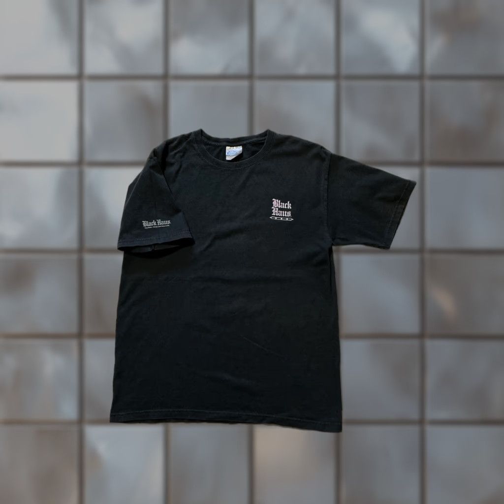 Hanes VINTAGE Hanes Black T-Shirt Haus Rules Always Drink Responsibly Liquor Alcohol Spiked Drink M Mens Black T-Shirt Size US M / EU 48-50 / 2 - 1 Thumbnail