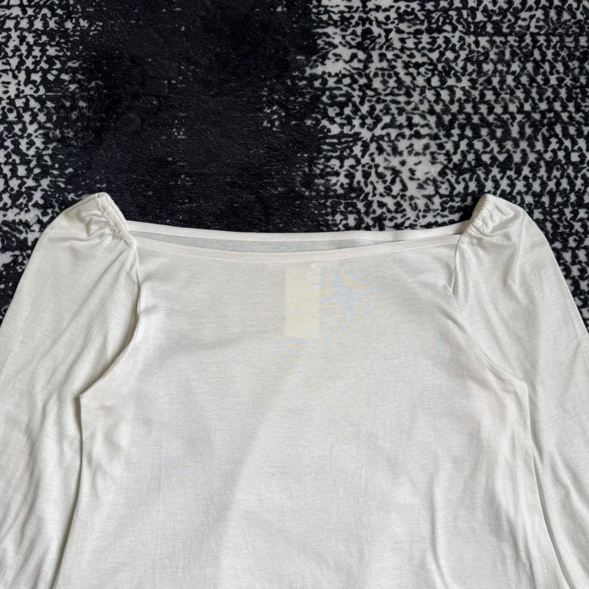 Yohji Yamamoto Yohji Yamamoto + Noir Cropped Blouse Shirt Size XS / US 0-2 / IT 36-38 - 4 Thumbnail