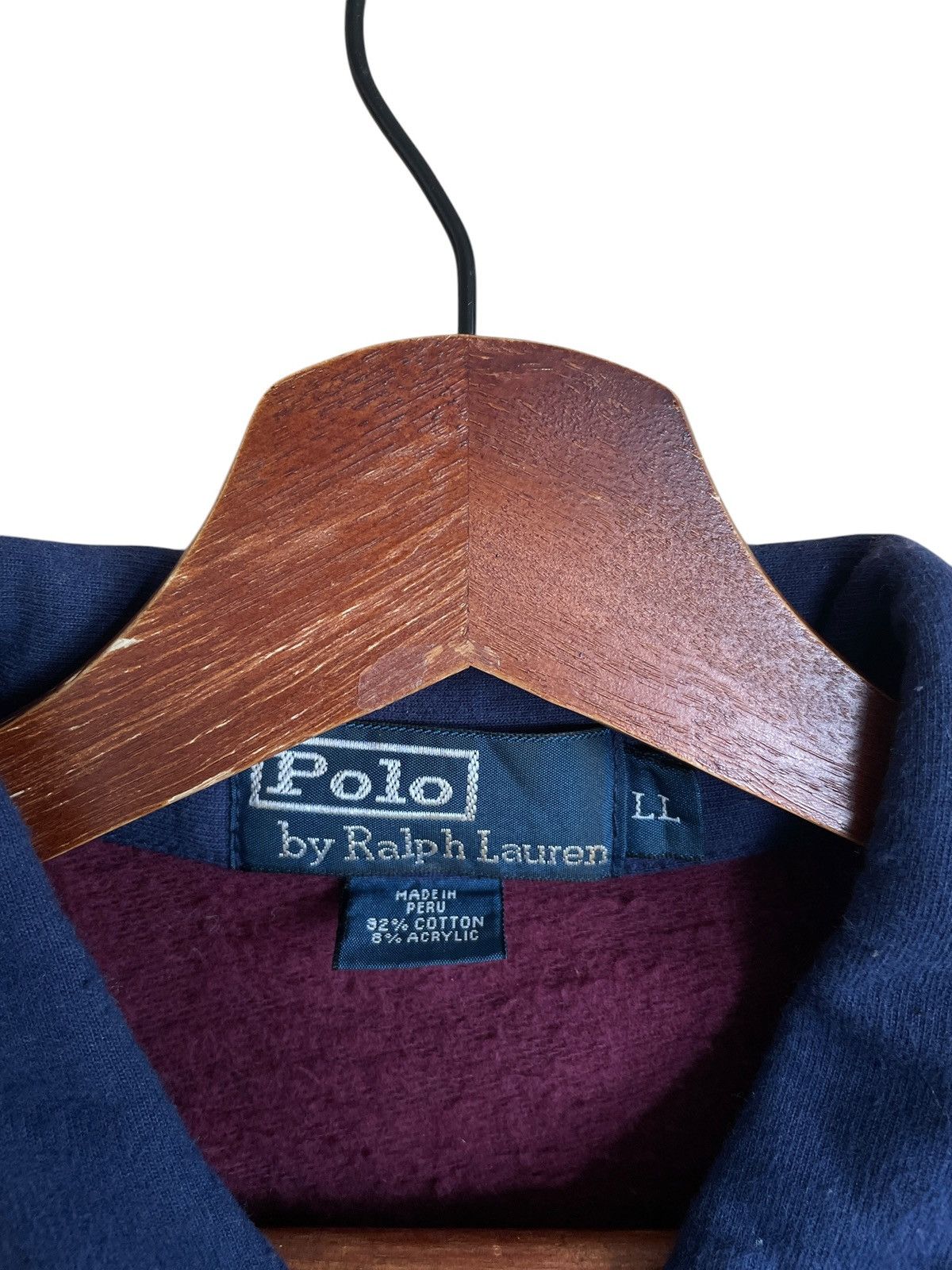 Polo Ralph Lauren Rare Vintage Polo Ralph Lauren Half Zipper Sweatshirt 1990s Size US L / EU 52-54 / 3 - 5 Thumbnail