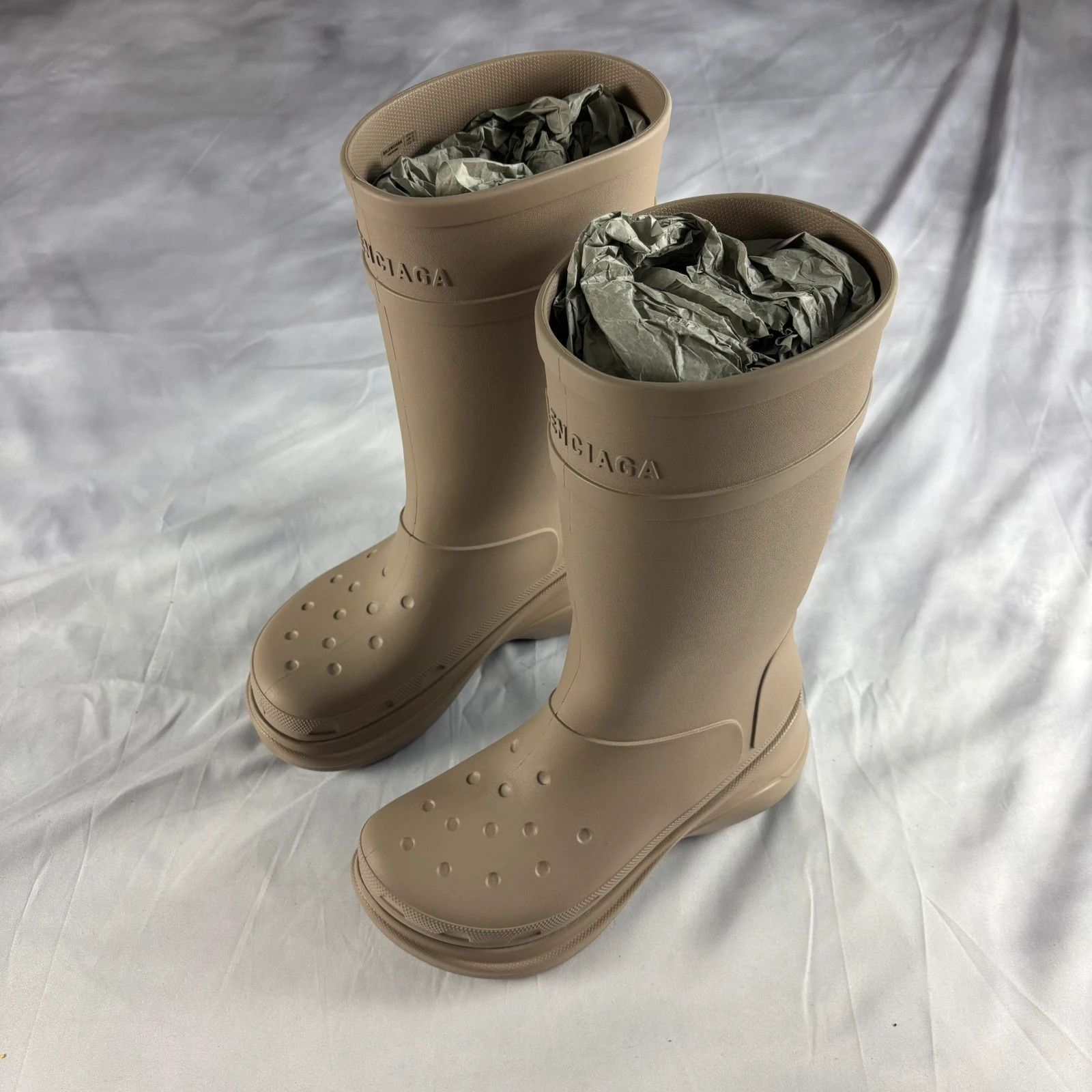 Balenciaga Balenciaga beige croc Size US 10 / EU 43 - 2 Thumbnail