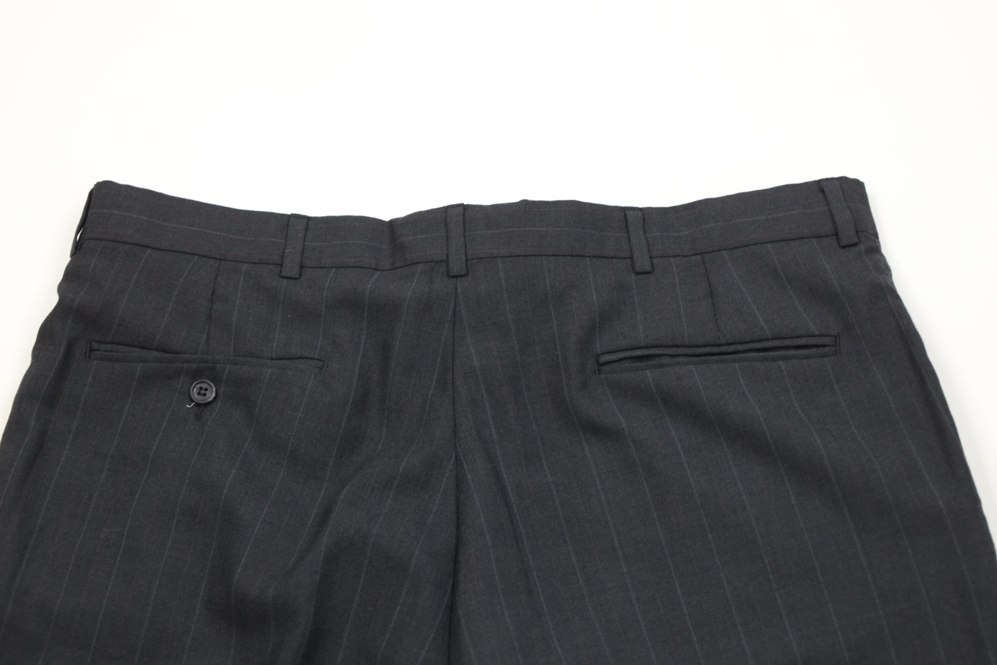 Vintage Vintage 90s Streetwear Knit Pinstriped Wide Leg Chino Pants Size US 38 / EU 54 - 10 Thumbnail