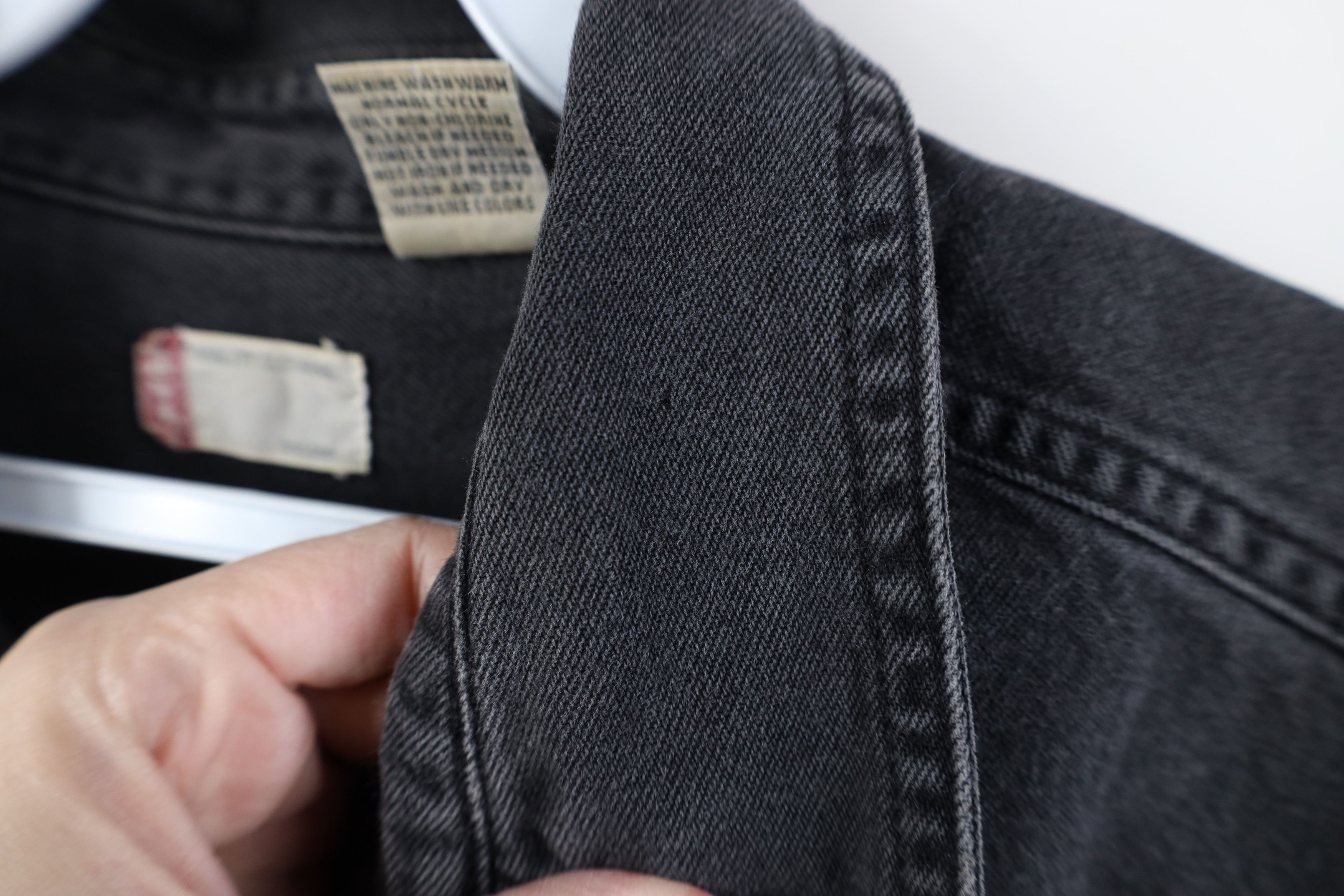 Levi's Vintage Y2K 2003 Levis Denim Jean Collared Buton Shirt Black Size US M / EU 48-50 / 2 - 12 Thumbnail
