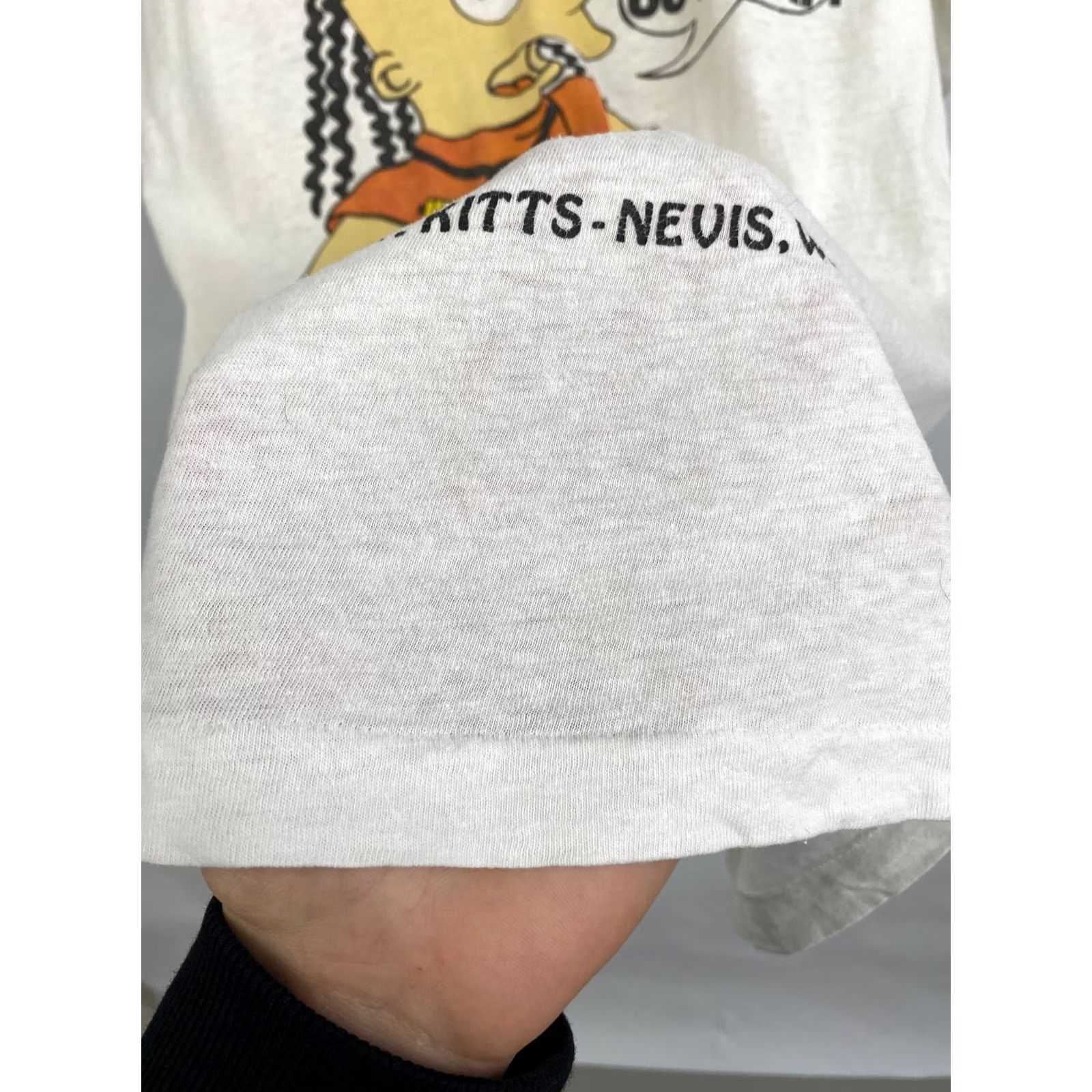 Fruit Of The Loom Vintage Bart Marley The Simpsons T-Shirt S White Mens 80s 90s Art Lisa Groening Signatures Shirts Size US S / EU 44-46 / 1 - 7 Thumbnail