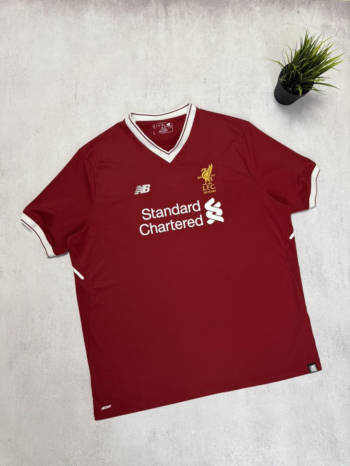 New Balance 2017/2018 Liverpool Red Home deals Jersey (Youth Size XL)