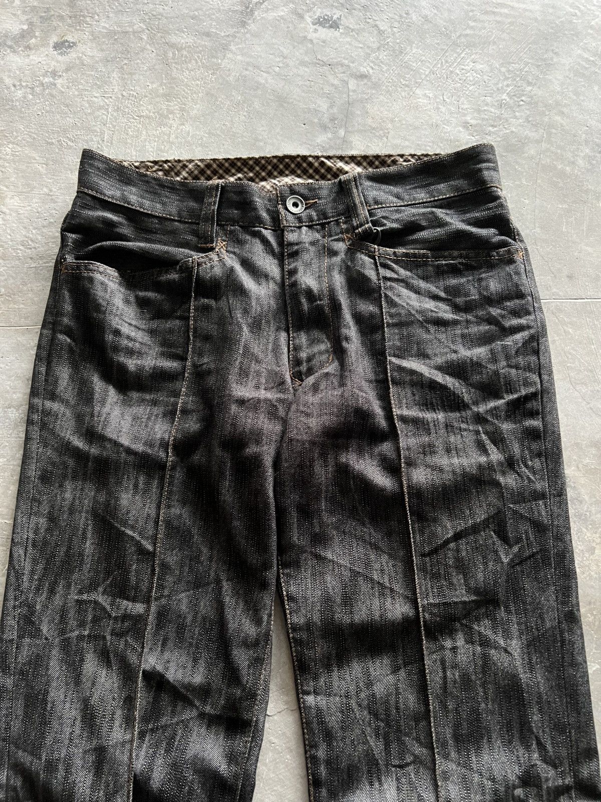 If Six Was Nine flare pleated nicole club for men denim rare design Size US 29 - 2 Thumbnail