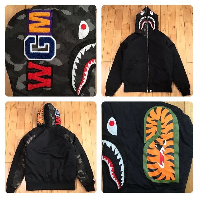 Bape BAPE camo Shark full zip hoodie Puffer Down Jacket APE Size US M / EU 48-50 / 2 - 1 Thumbnail