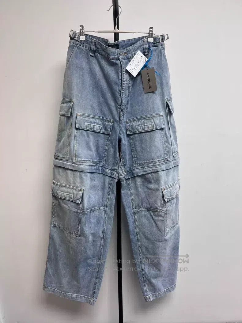 Balenciaga Balenciaga size S Washed Effect Big Pocket Mid Waist Denim Size 23" - 1 Thumbnail