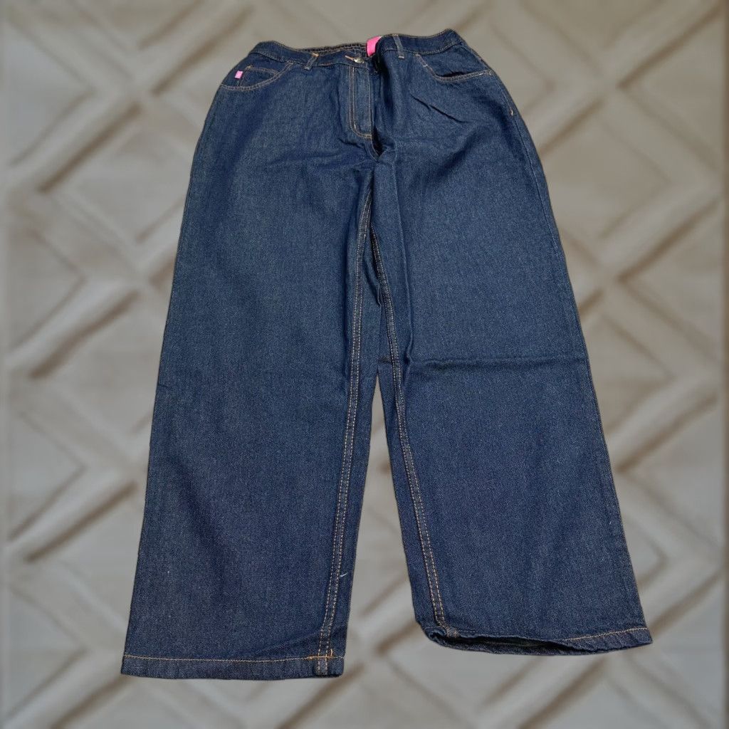 Vintage WOMAN WITHIN Classic Fit Plus Size Denim Jeans 18W Blue 32x28 High Rise Straight Casual Size 40" / US 18 - 1 Thumbnail