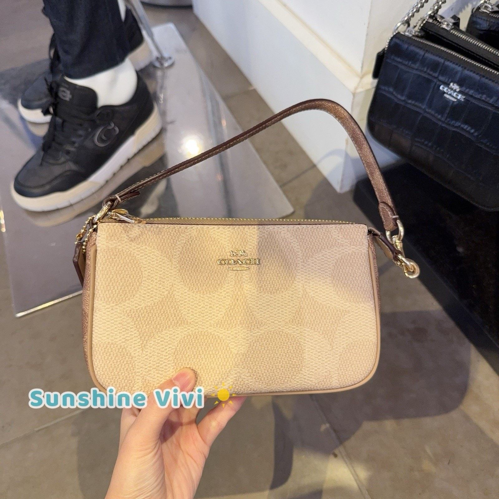 Coach NWT Coach Nolita 19 Signature Canvas CZ979, Gold/Sand/Tan Size ONE SIZE - 1 Thumbnail