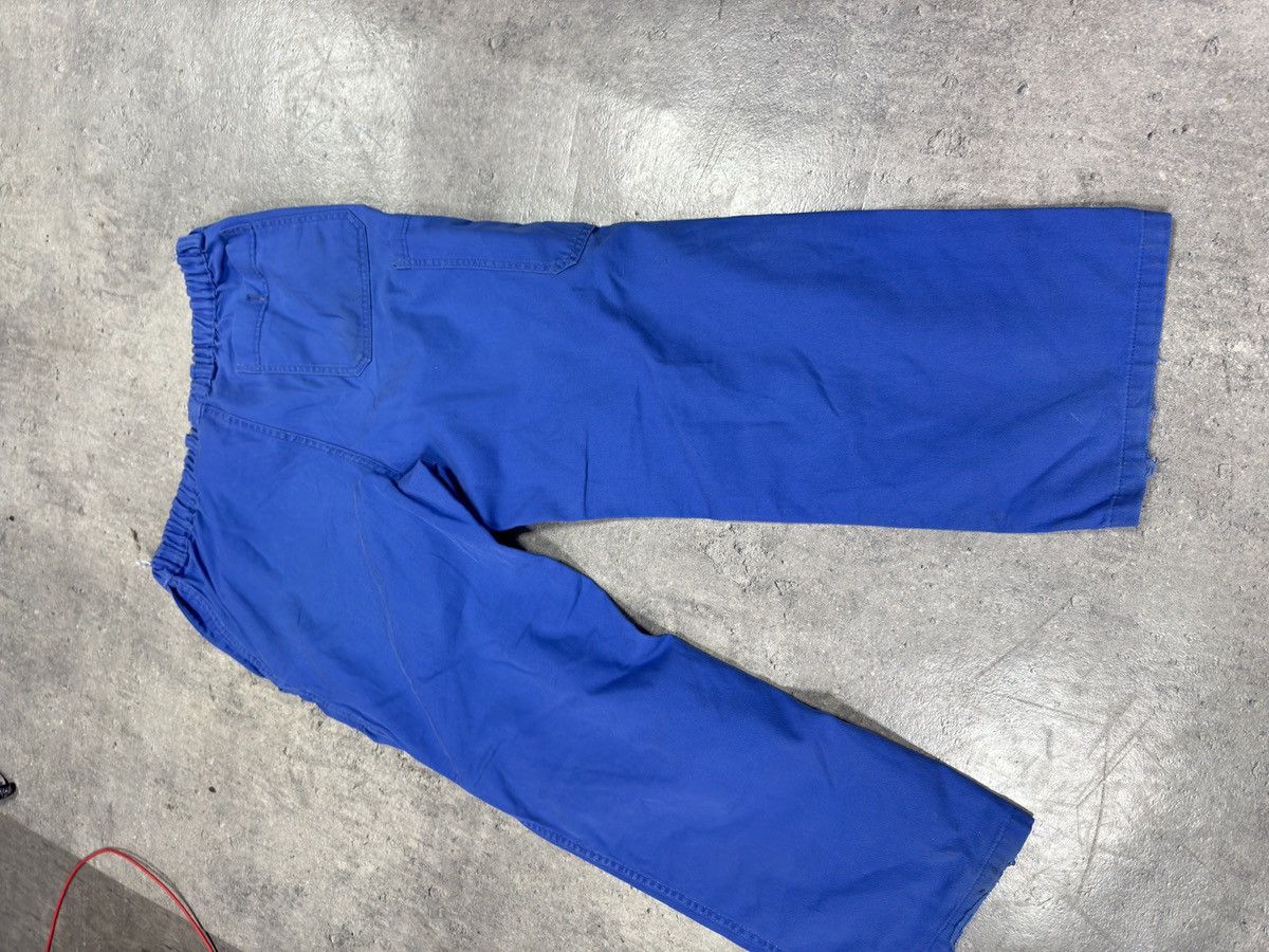 Le Laboureur × Vintage TRASHED Cropped 70s Swiss Workwear Pants Vintage Workwear Size US 36 / EU 52 - 6 Thumbnail
