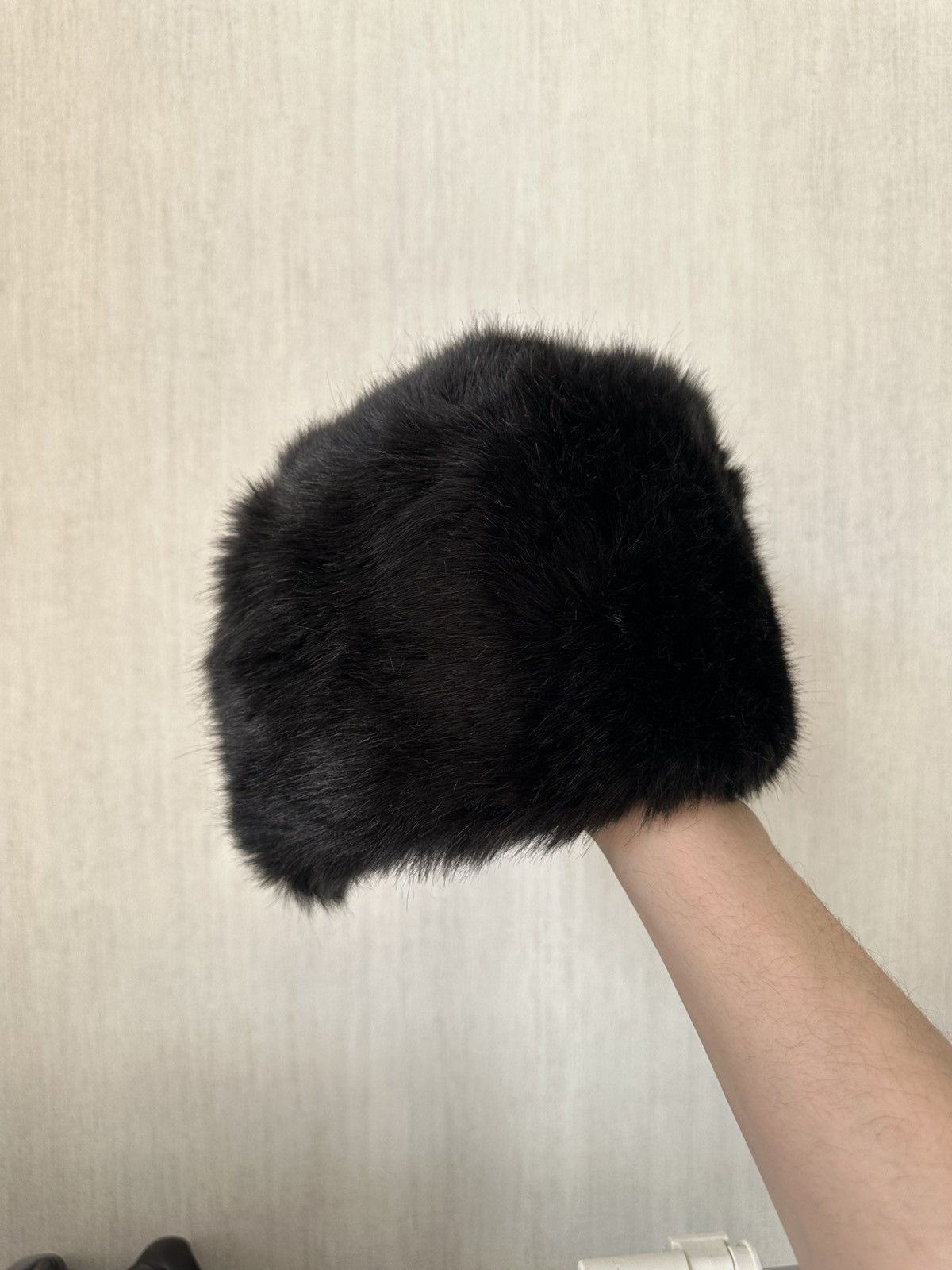 Japanese Brand Y2K Faux Fur Ushanka Vintage Fuzzy Warm Mohair Hat Size ONE SIZE - 2 Thumbnail