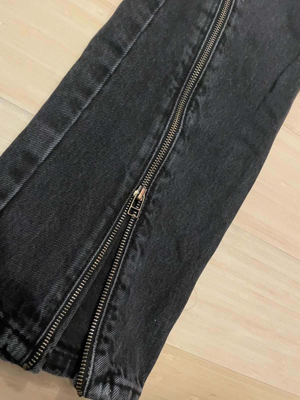 Zara Zipper Flare Jeans Size US 32 / EU 48 - 2 Thumbnail