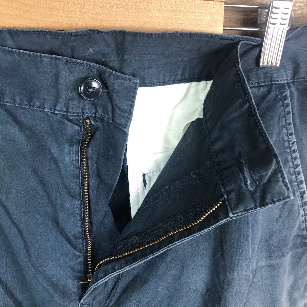 GU × Japanese Brand DL GU Dark Blue Cargo Multipocket Pants #C653 Size US 32 / EU 48 - 12 Thumbnail