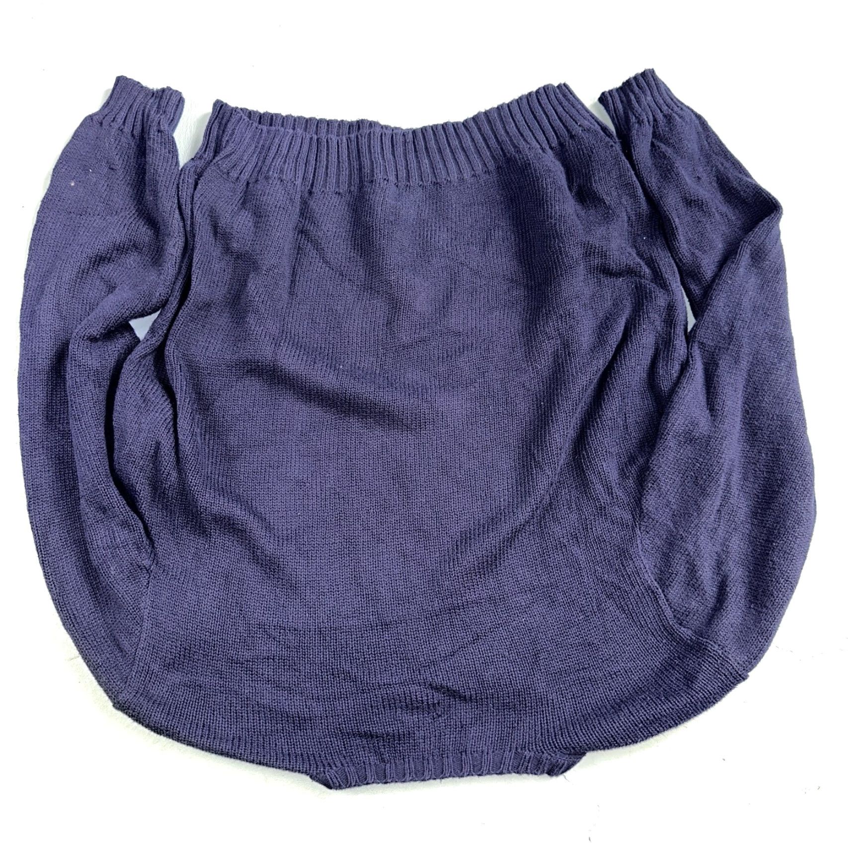 Polo Ralph Lauren VINTAGE Polo Ralph Lauren Knit Crew Neck Sweater Blue Long Sleeve Cotton Size L Mens VTG 90s Size US L / EU 52-54 / 3 - 7 Thumbnail