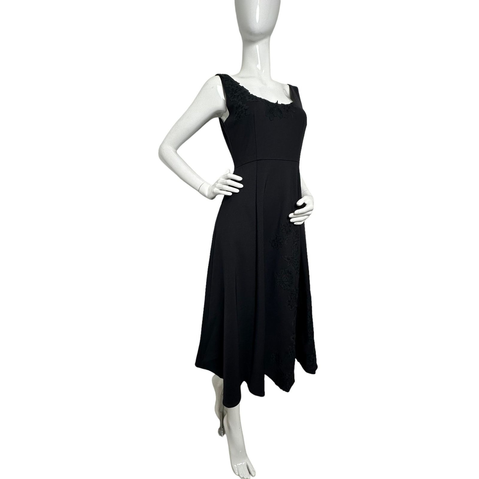 Kate Spade Kate Spade Floral Lace Appliqué Mainline Dress Black Size 6 Size M / US 6-8 / IT 42-44 - 9 Thumbnail