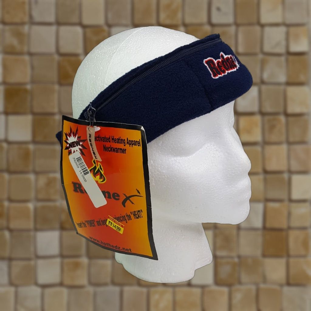 Vintage Oasis Heated Headband Warm Fleece Outdoor Hiking Adjustable Camping Hat Cap Men Blue Polyester Linen Size US M / EU 48-50 / 2 - 1 Thumbnail