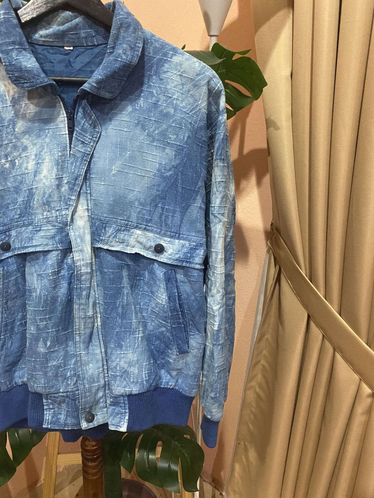 Vintage VINTAGE SKY BLUE BOMBER JACKET Size US M / EU 48-50 / 2 - 4 Thumbnail