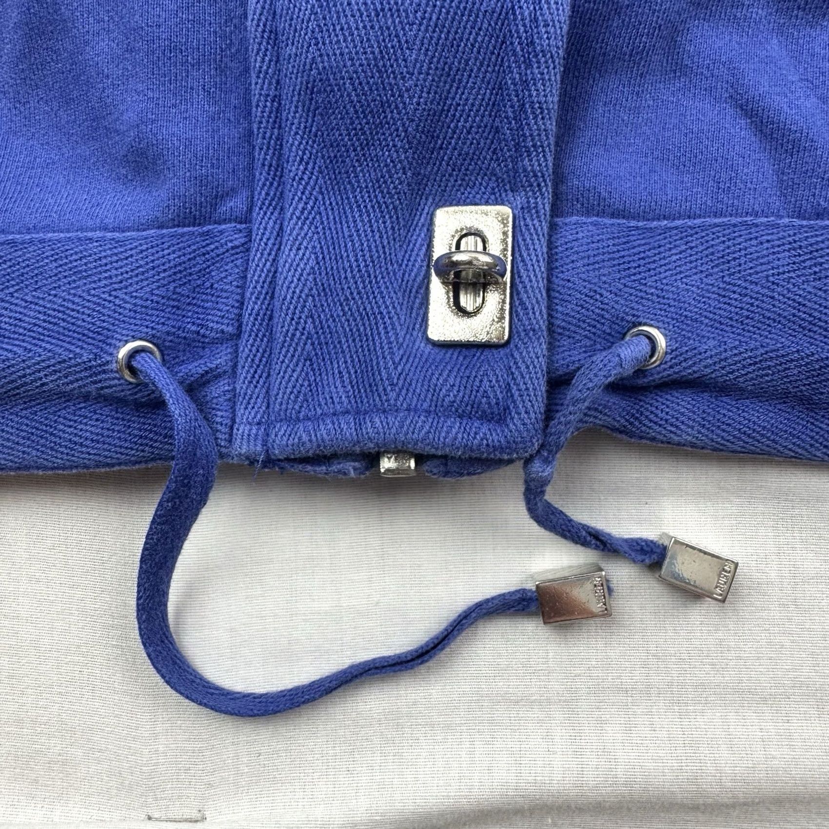CO VINTAGE Lauren Jeans Co Hoodie Womens Large Full Zip Sweatshirt 90s Y2K Designer Jeans Co. Hoodie Women L Blue Solid 90s Designer Mens? Size L / US 10 / IT 46 - 4 Thumbnail