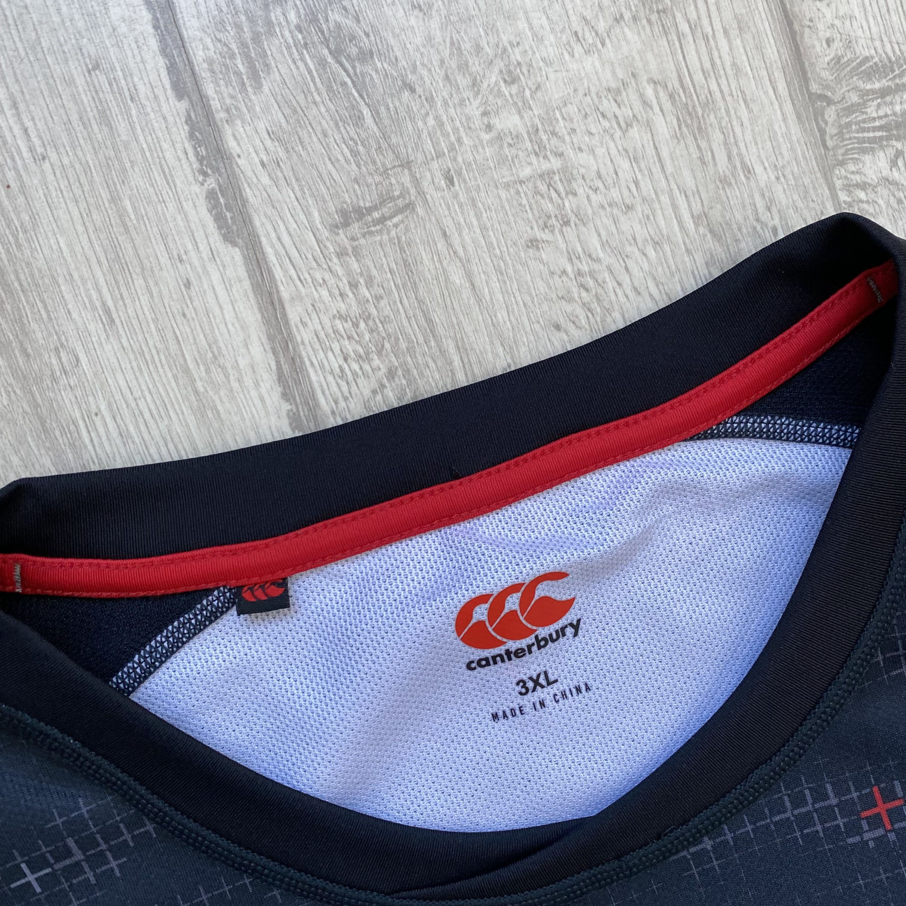 Canterbury of New Zealand 🏈 Blockore England Rugby jersey Heavy Tee Drill Canterbury Size US XXL / EU 58 / 5 - 5 Thumbnail