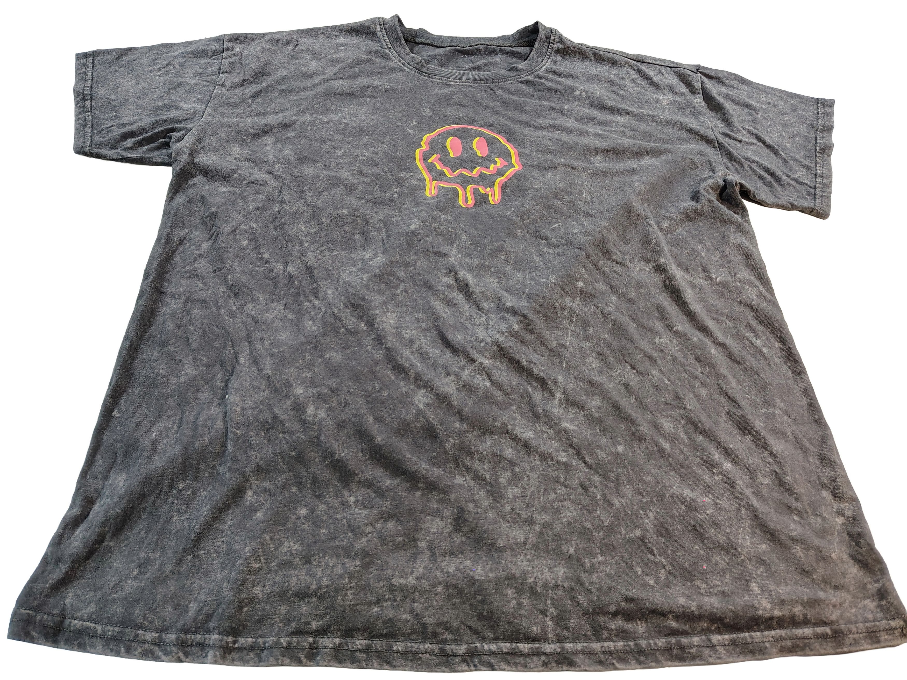 Other Women's XL "Life Is Beautiful" Trippy Acid-Washed T-Shirt Size XL / US 12-14 / IT 48-50 - 2 Thumbnail