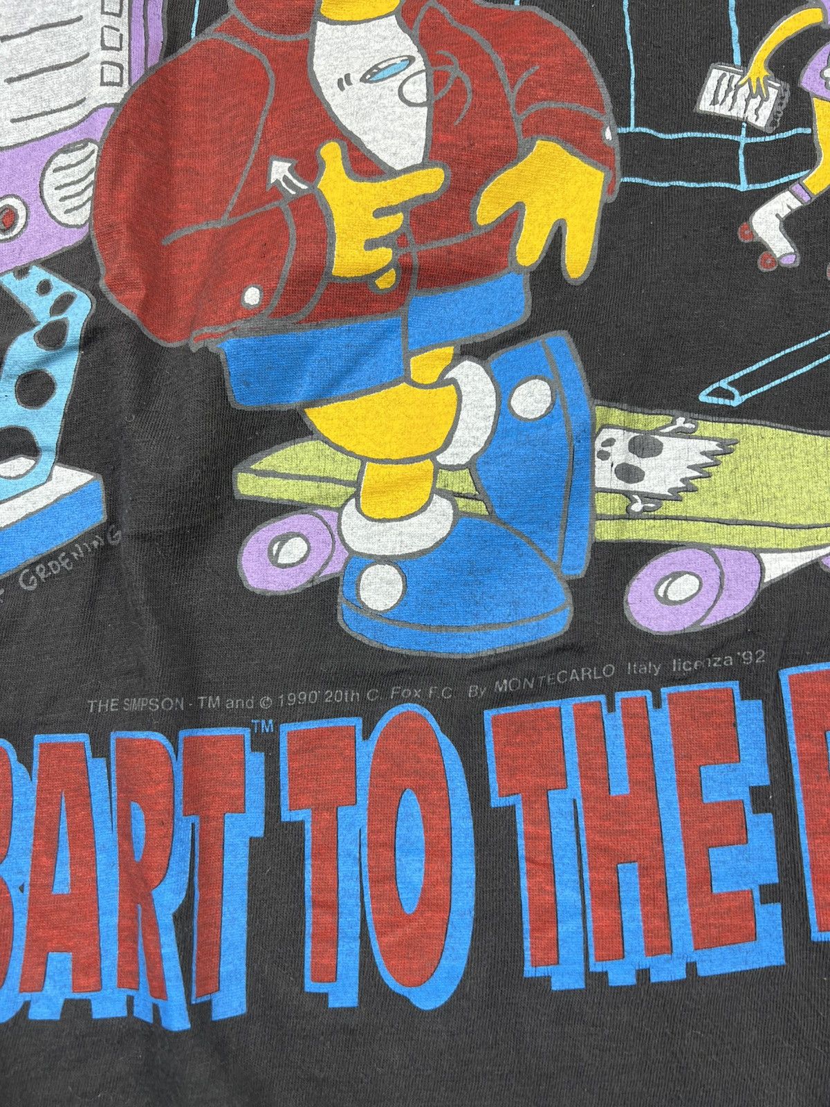 Vintage Vintage Simpsons Bart 1990 Faded Single Stitch Y2K Tee Shirt Size US M / EU 48-50 / 2 - 5 Thumbnail