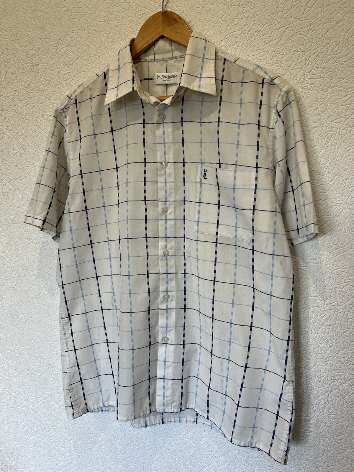 Yves Saint Laurent Vintage YSL Yves Saint Laurent 90’s Button Up Shirt Size US L / EU 52-54 / 3 - 1 Thumbnail