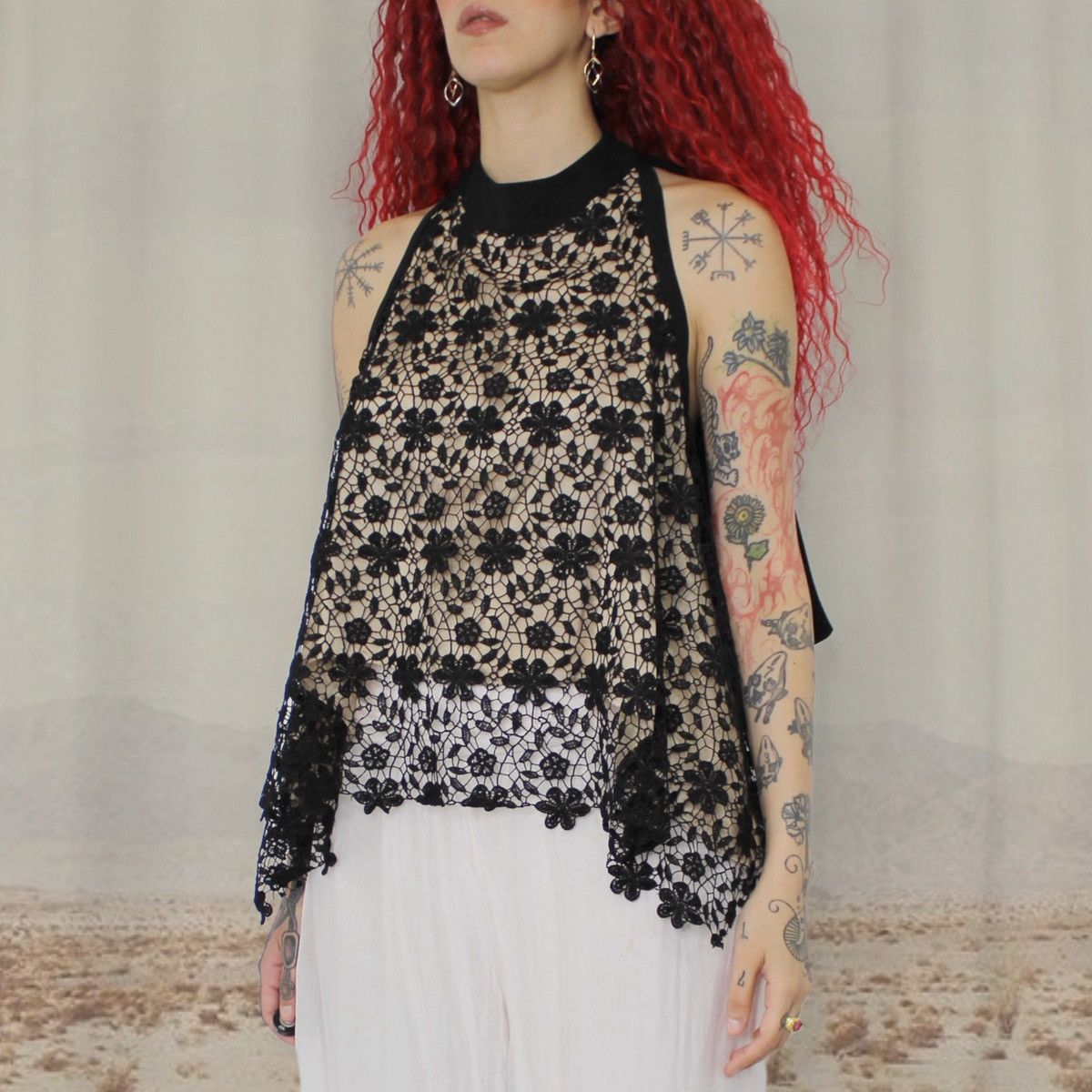 Other 🎶BLACK LACE HALTER TOP🎶 Size S / US 4 / IT 40 - 2 Thumbnail