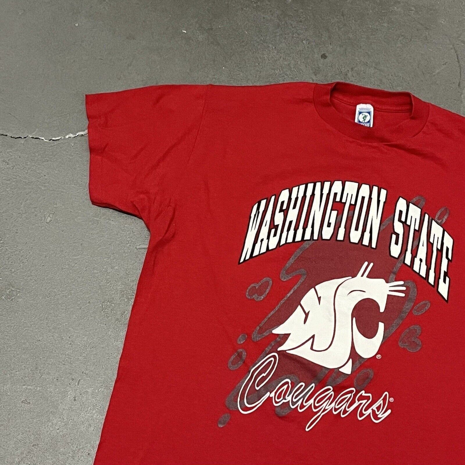 Vintage VTG 1990’s Discus Washington St. Cougars Graphic T-shirt XL Size US XL / EU 56 / 4 - 3 Thumbnail