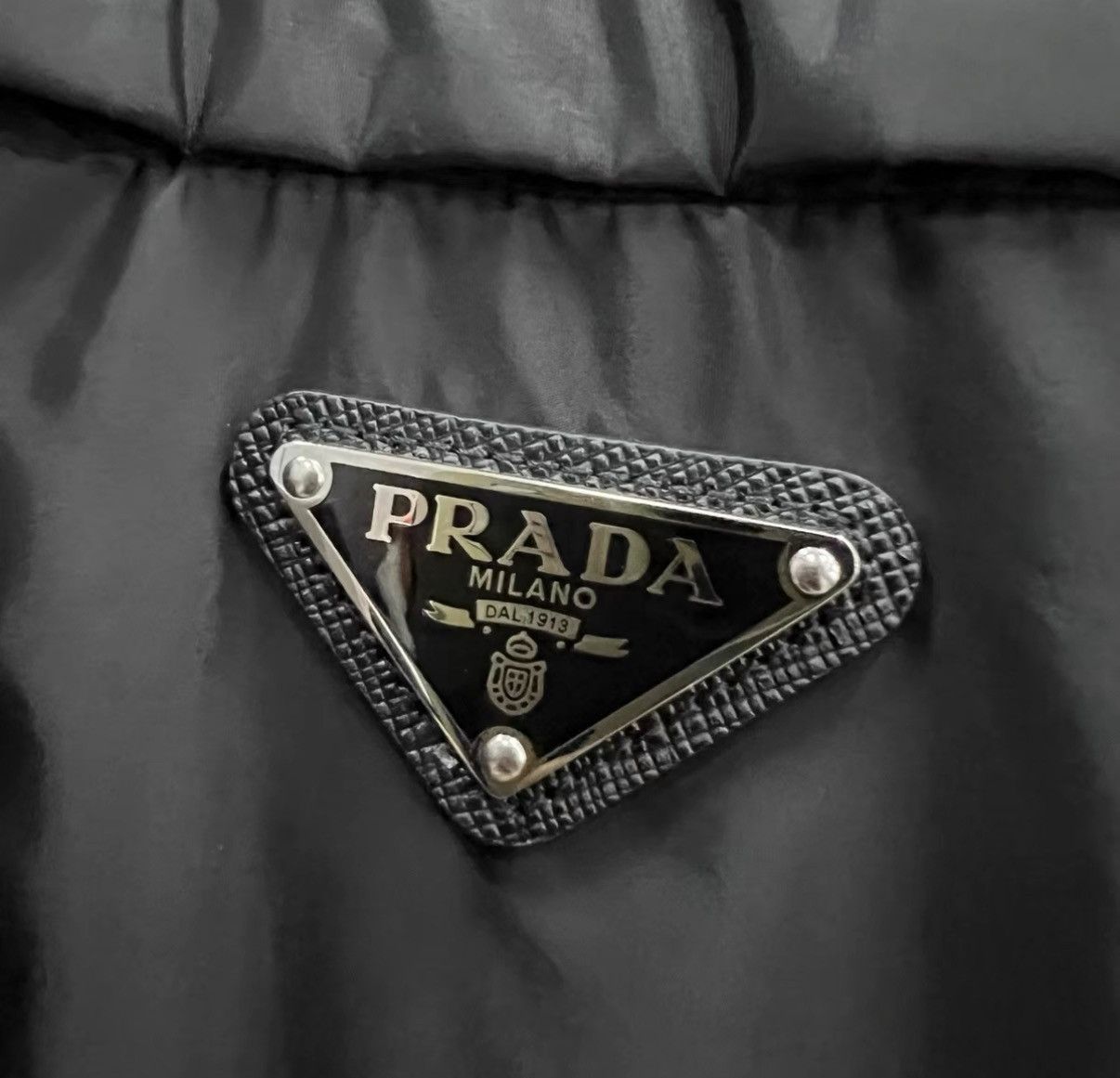 Prada Prada Black Triangle Logo Reversible Leather Jacket J41 Size US L / EU 52-54 / 3 - 5 Thumbnail