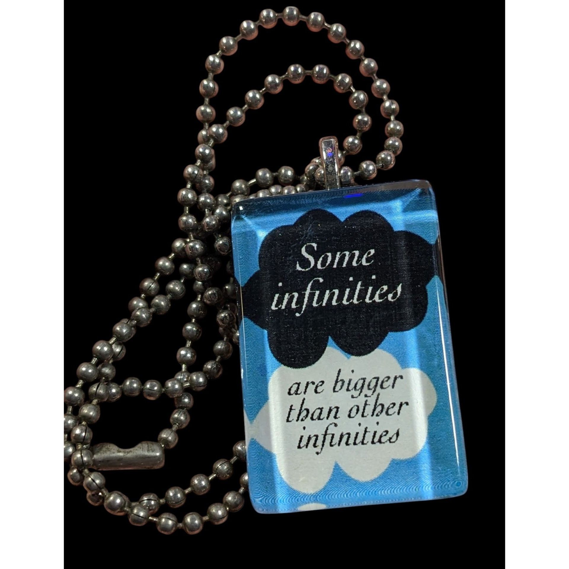 Other Some Infinities Blue Glass Pendant Necklace Size ONE SIZE - 2 Thumbnail