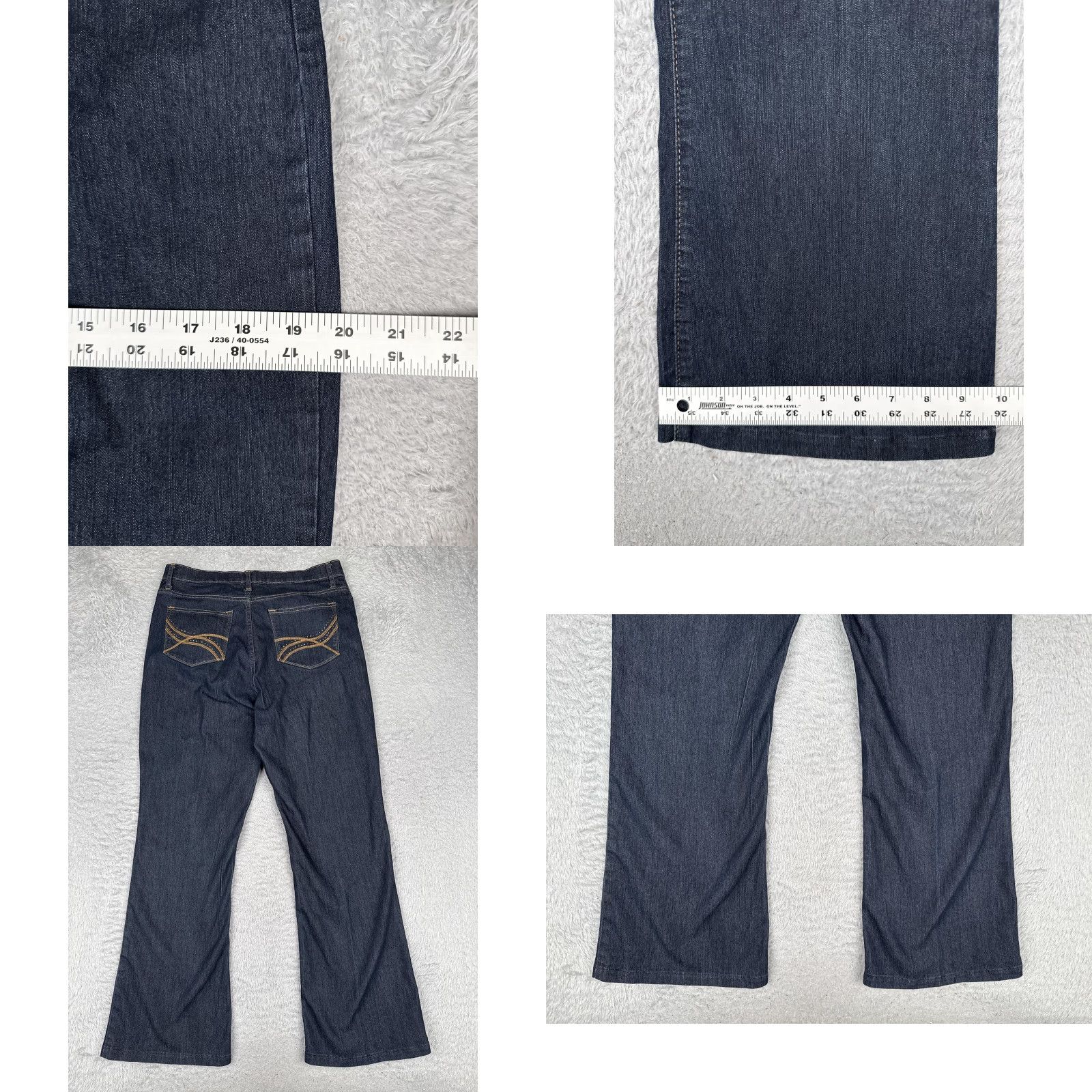 Lee Lee Jeans Womens 30x29 Blue High Rise Bootcut Denim Dark Wash Cotton Size 30" / US 8 / IT 44 - 9 Thumbnail