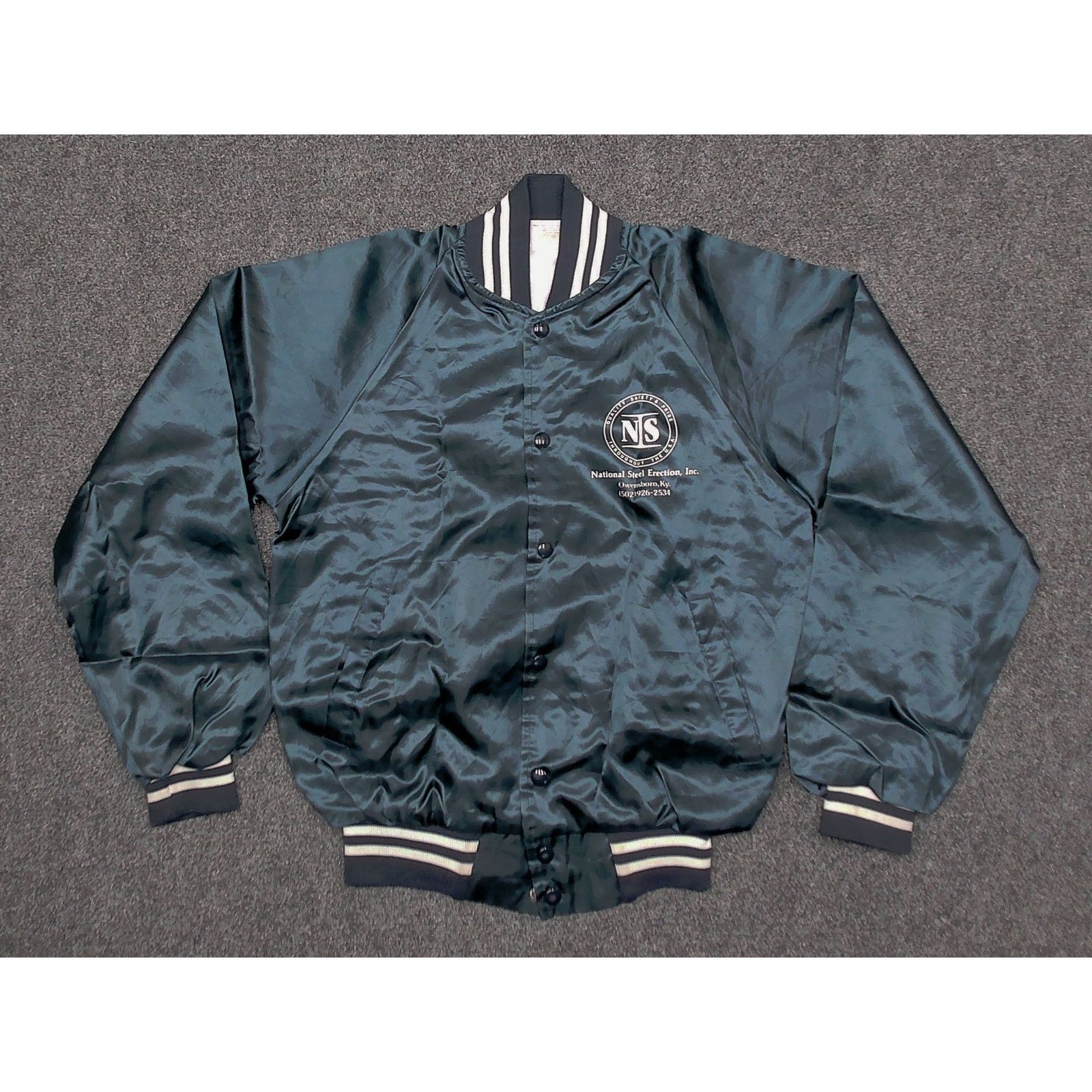 Auburn Sportswear 80s Auburn Satin Bomber Jacket Novelty Medium Size US M / EU 48-50 / 2 - 3 Thumbnail