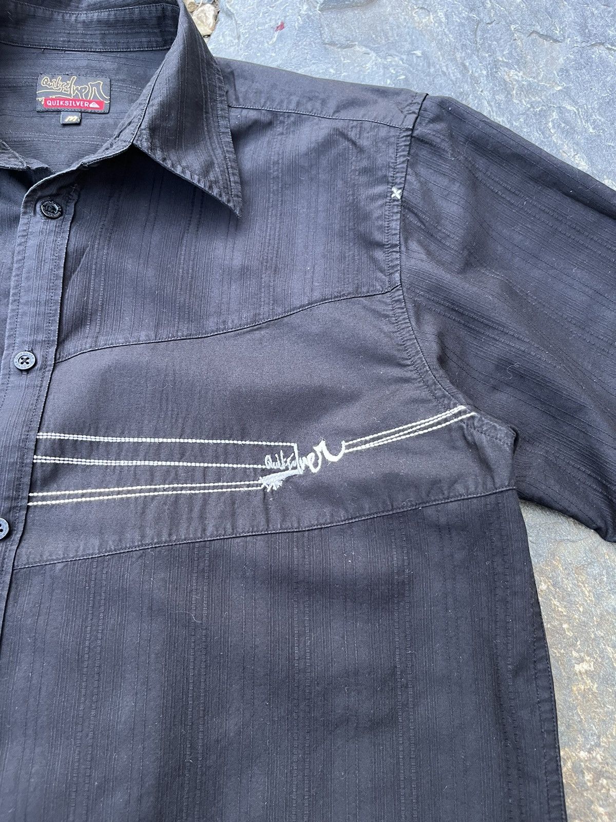 Quiksilver × Vintage Vintage Quiksilver y2k web logo genese shirt gorpcore Size US M / EU 48-50 / 2 - 9 Thumbnail