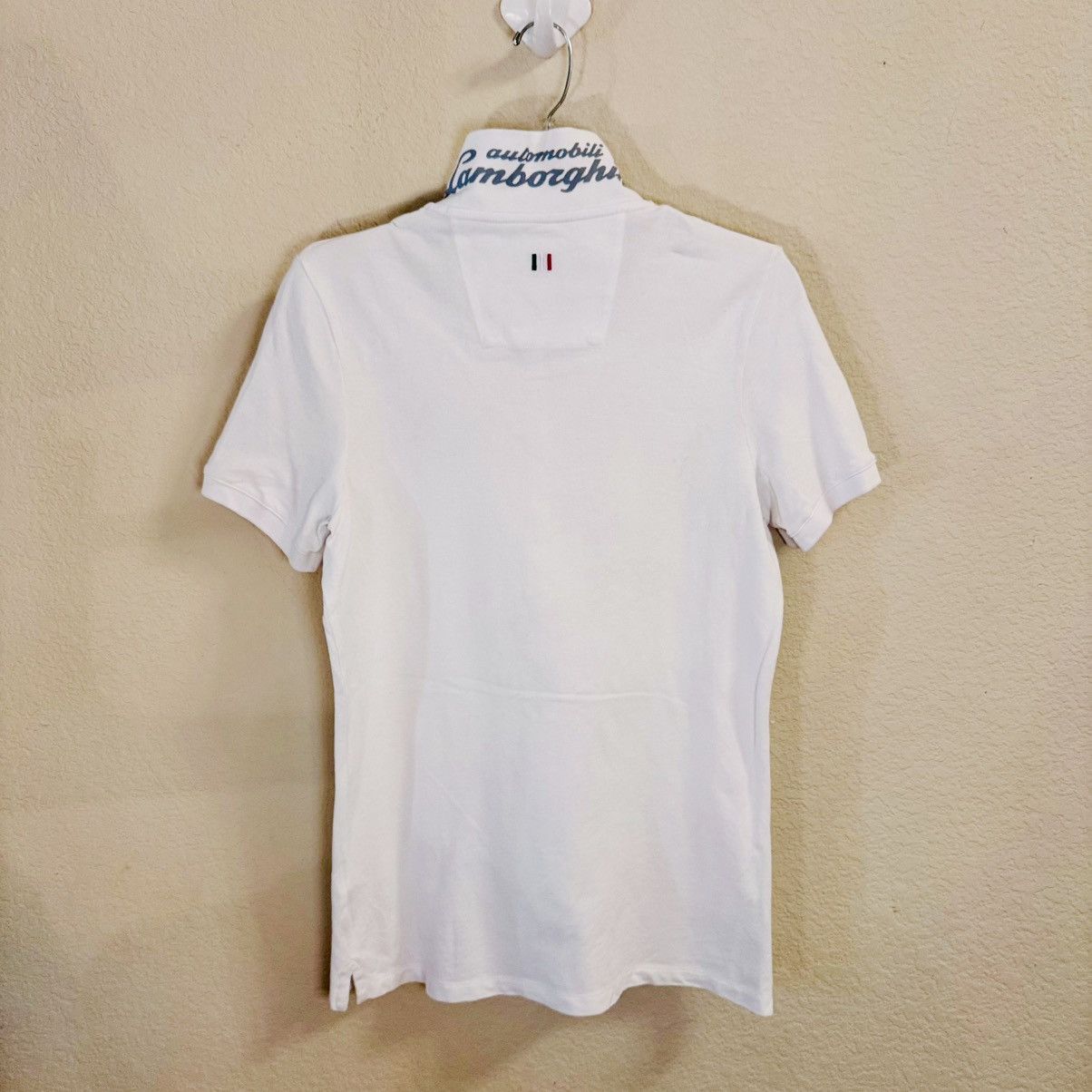 Lamborghini Women’s Automobile Lamborghini White Button Up Polo Shirt Size XL / US 12-14 / IT 48-50 - 6 Thumbnail