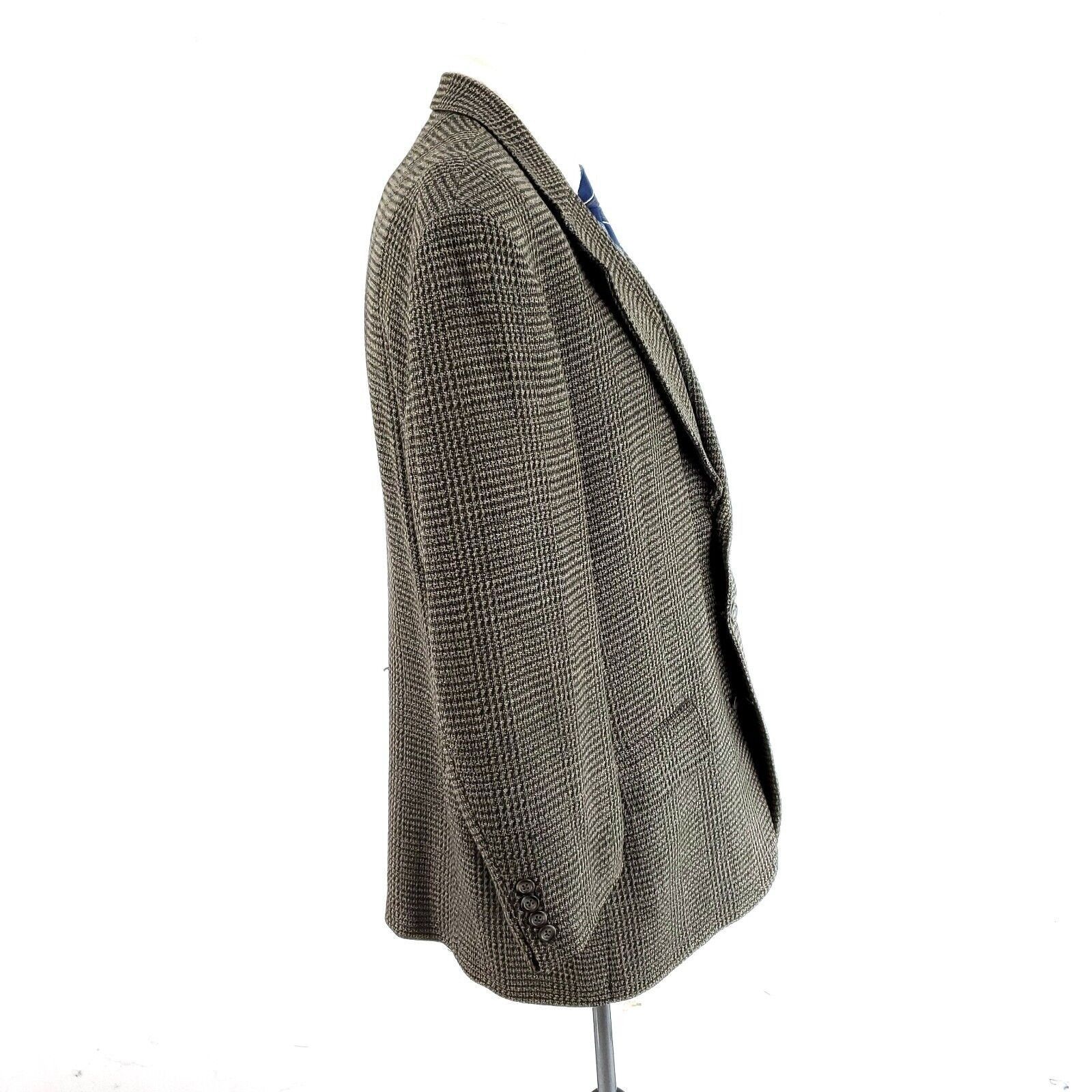 Stafford Stafford Options Worsted Wool Tweed 3 Button Sport Coat 46R Size 46R - 6 Thumbnail
