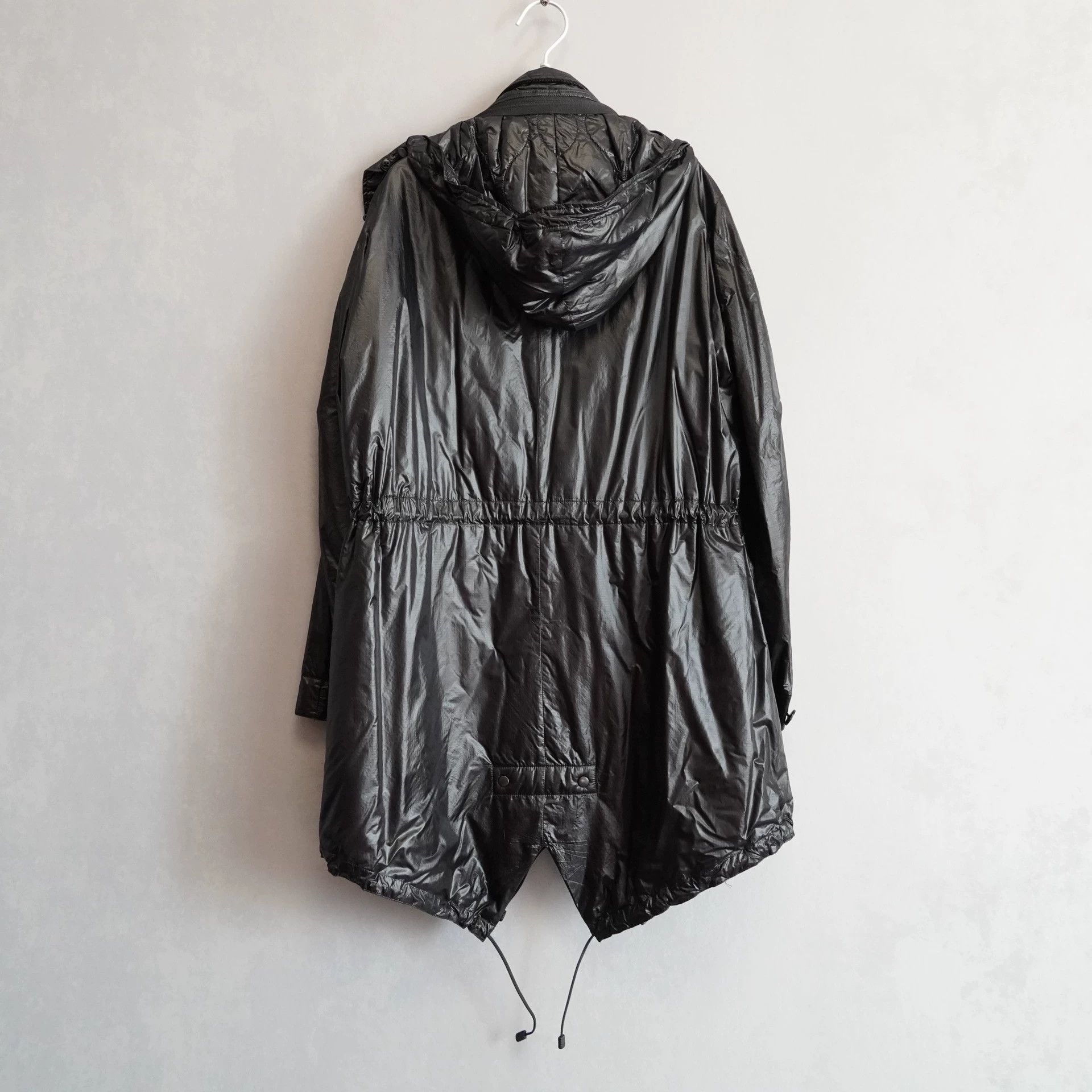 Yohji Yamamoto Yohji Yamamoto 13SS Fishtail Nylon Zipper Coat Size US S / EU 44-46 / 1 - 4 Thumbnail