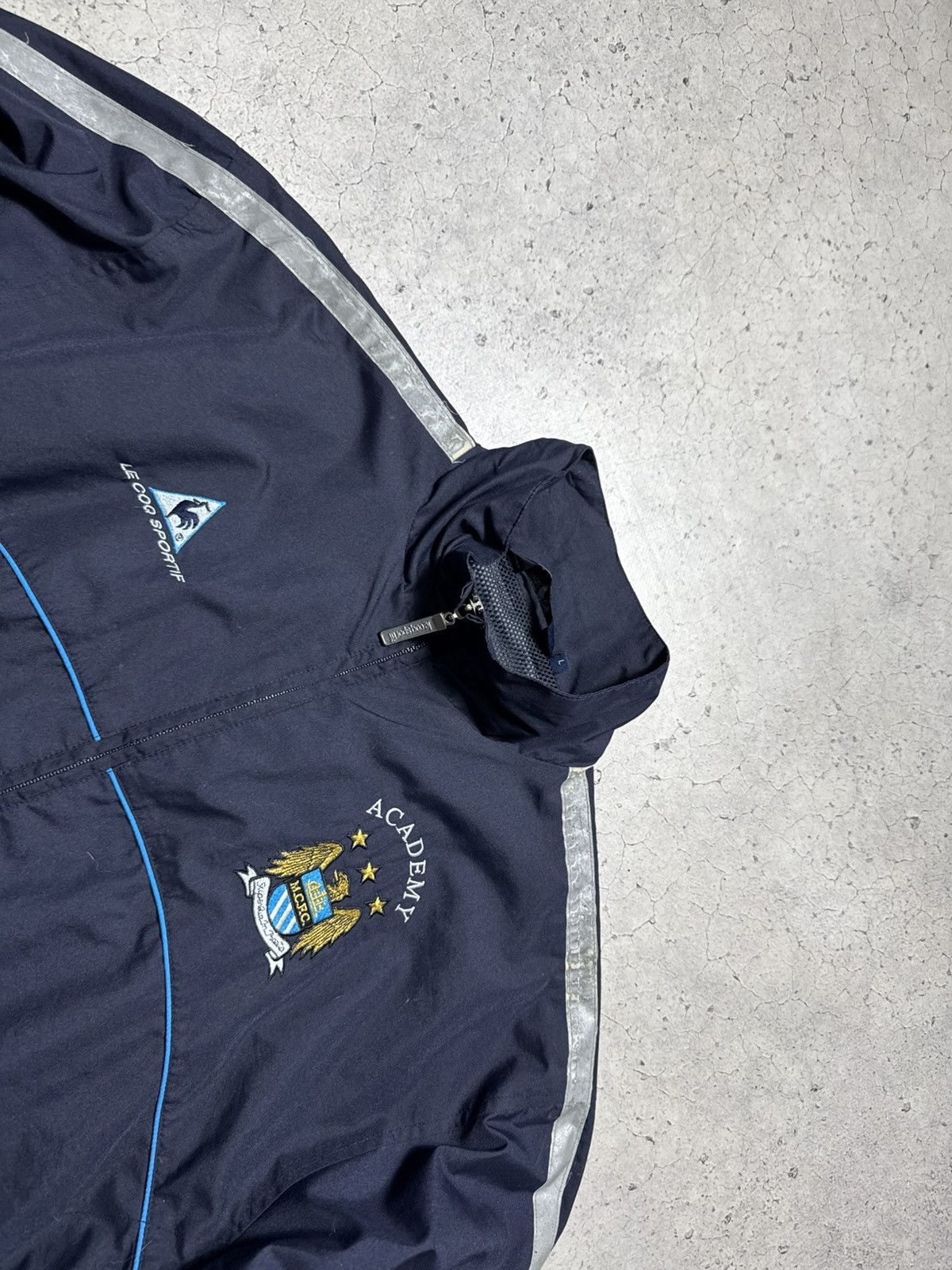 Le Coq Sportif Le coq Sportif FC Manchester City Football Nylon Jacket Size US L / EU 52-54 / 3 - 5 Thumbnail