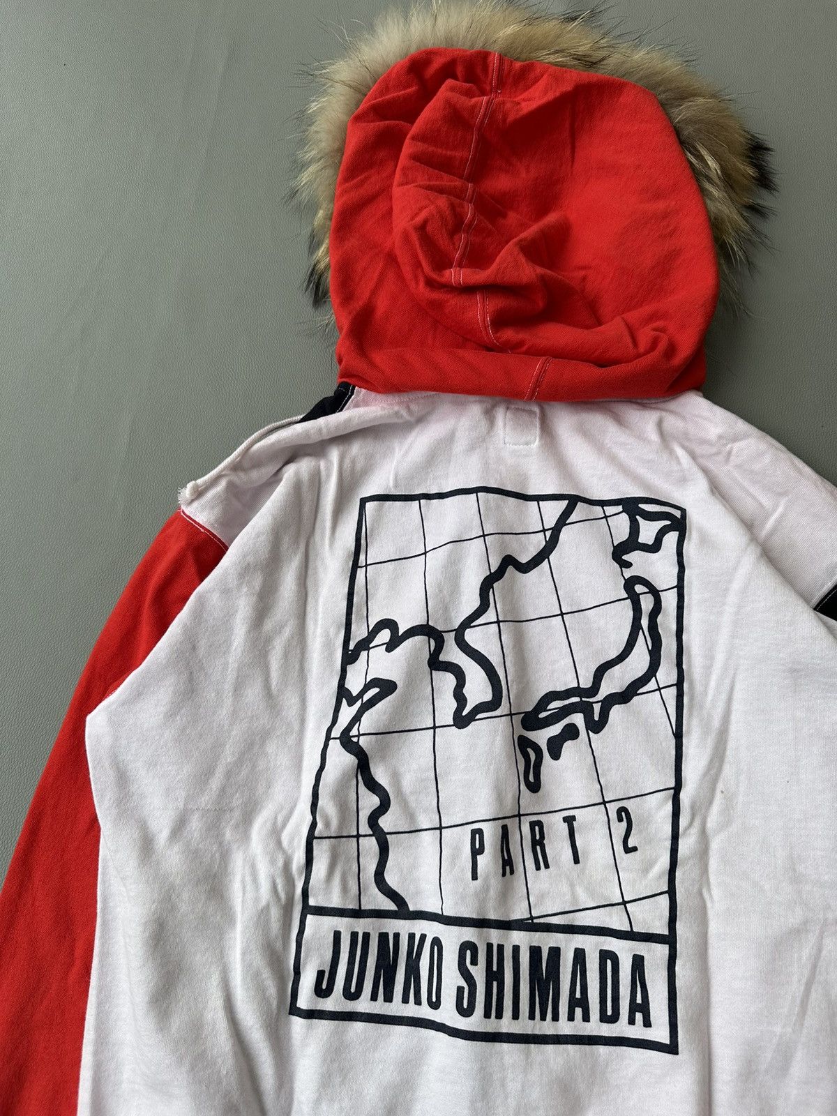 20471120 RARE COLOR BLOCK JUNKO SHIMADA FUR ZIP HOODIE Size US M / EU 48-50 / 2 - 4 Thumbnail