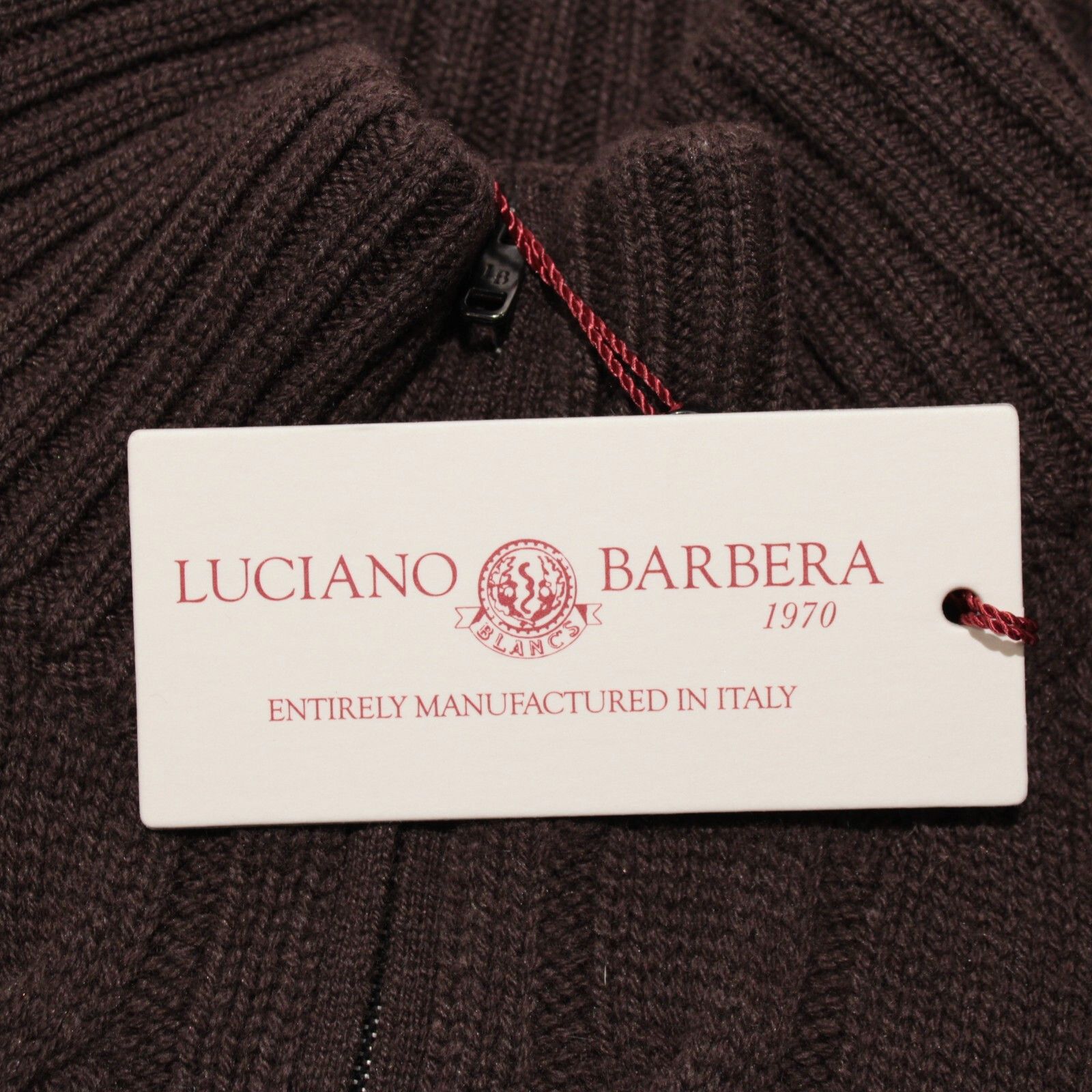 Luciano Barbera Luciano Barbera Sweater Size US M in Brown Size US M / EU 48-50 / 2 - 2 Thumbnail