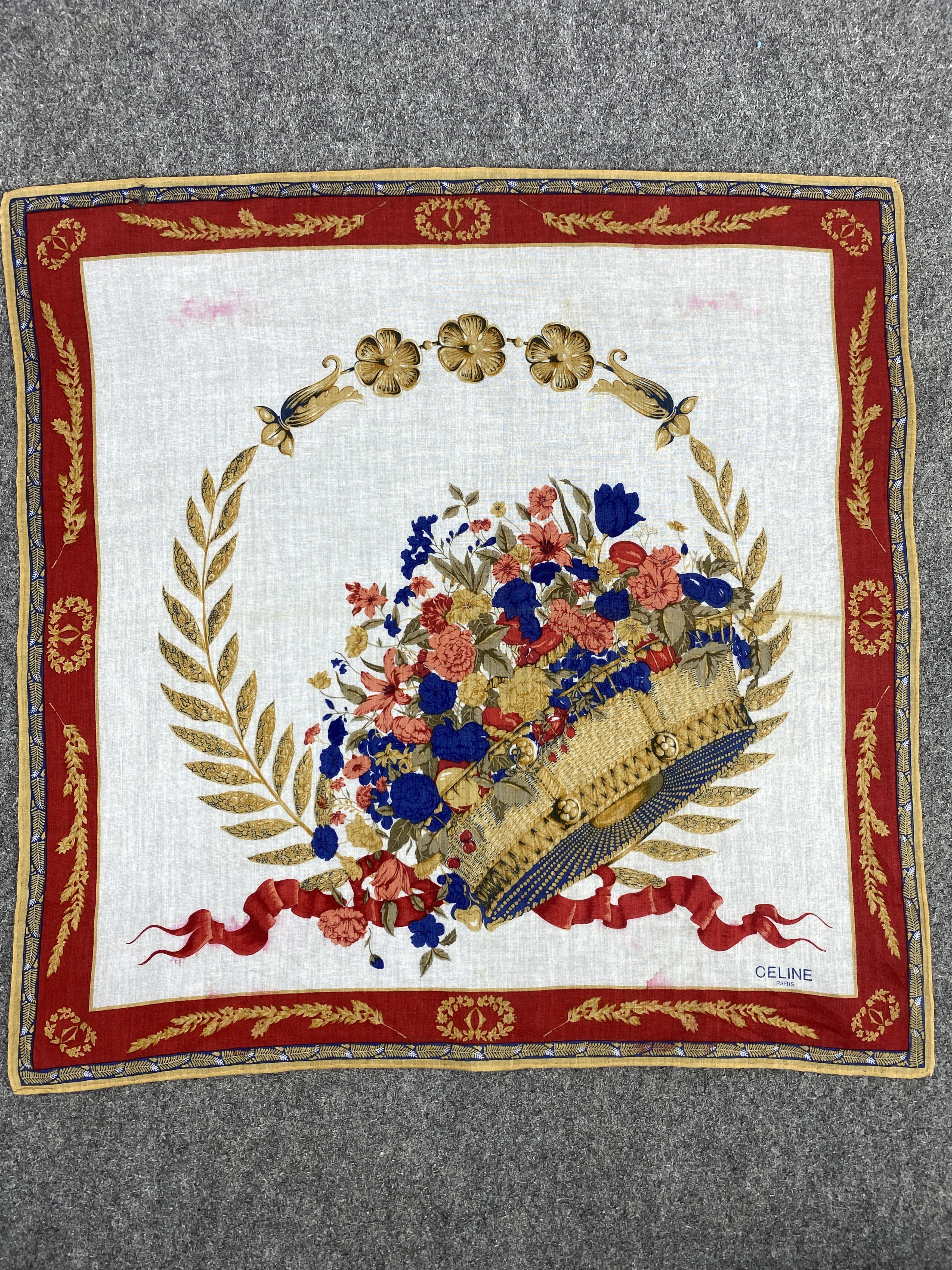Celine Vintage Celine HandkerchIef / Neckerchief KT0302 Size ONE SIZE - 4 Thumbnail