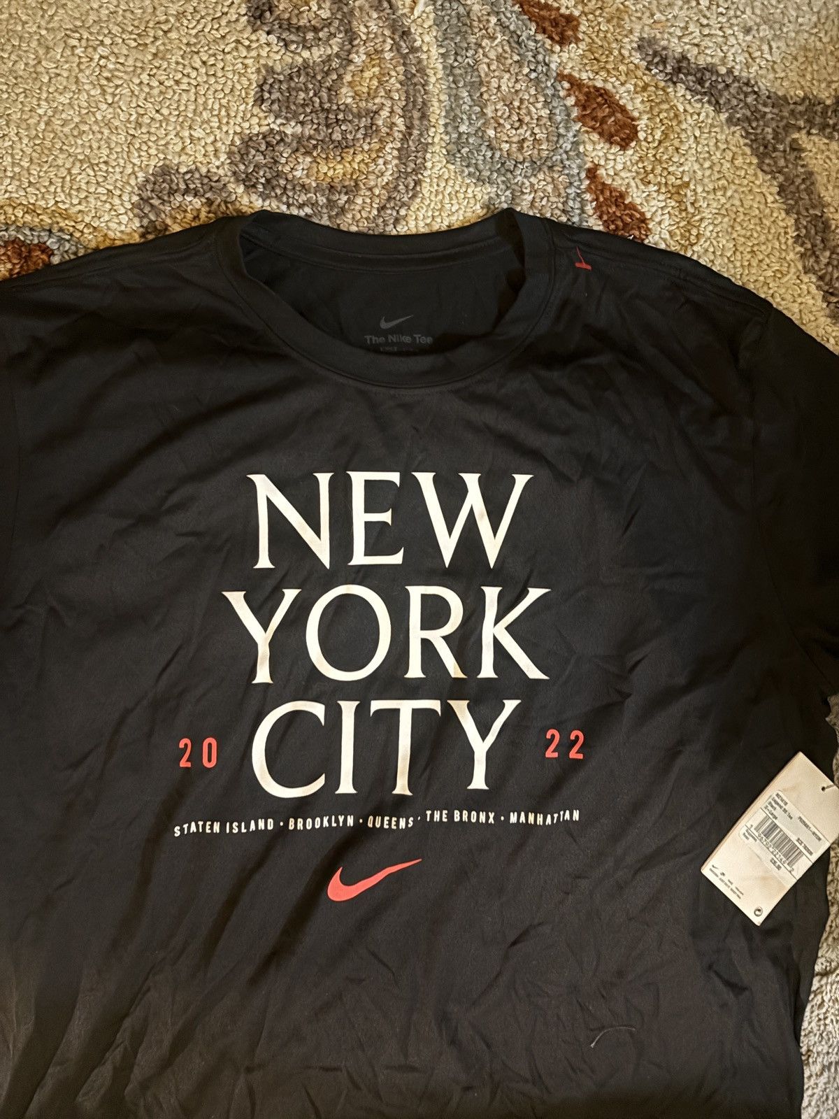 Nike Nike NYC 2022 Marathon Legend Size Xl Short Sleeve Shirt Nwt Size US XL / EU 56 / 4 - 3 Thumbnail